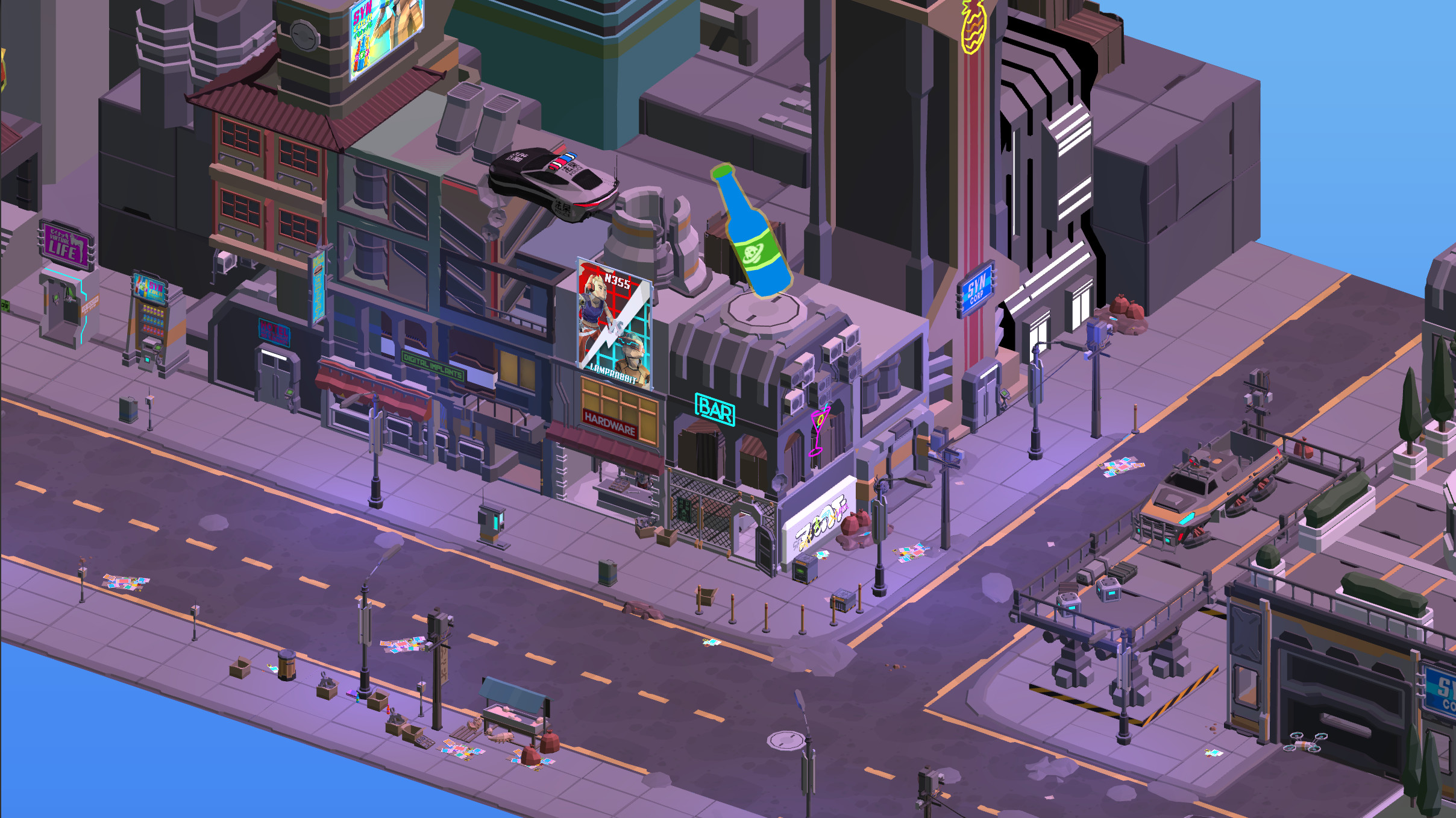 Cyberpunk Bar Sim trailer
