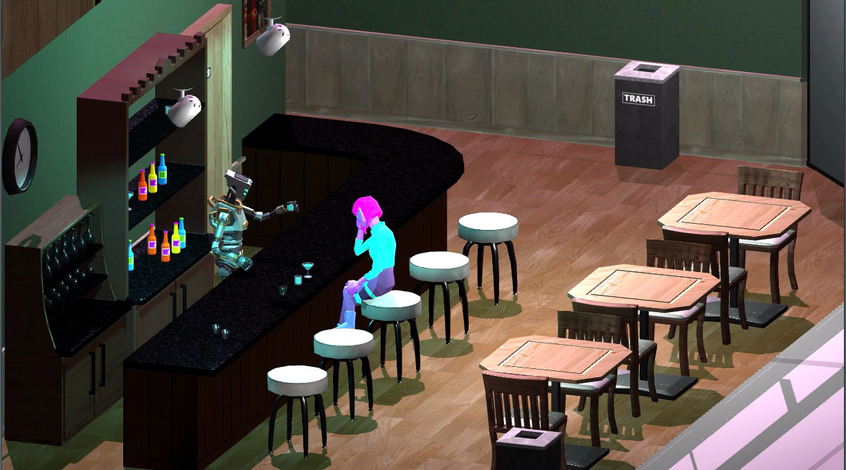 Cyberpunk Bar Sim screenshot 2