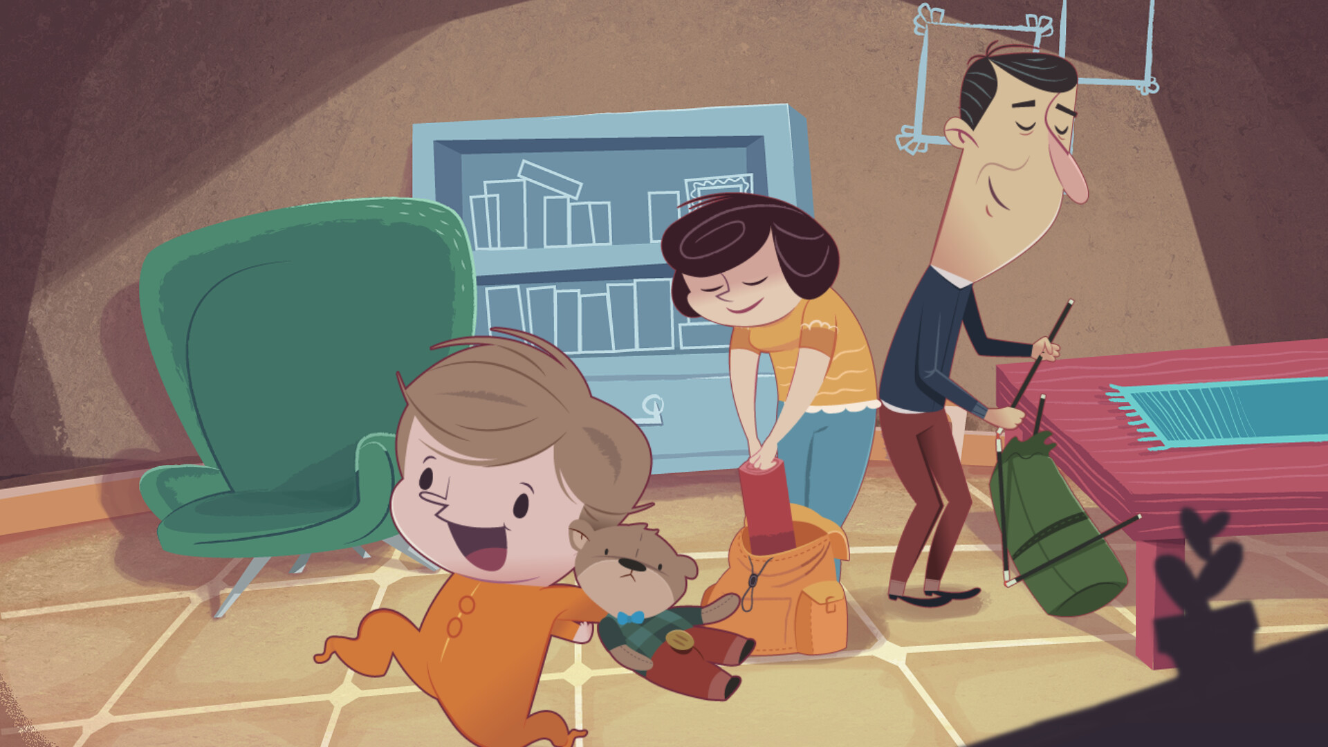 Melvin finds home trailer