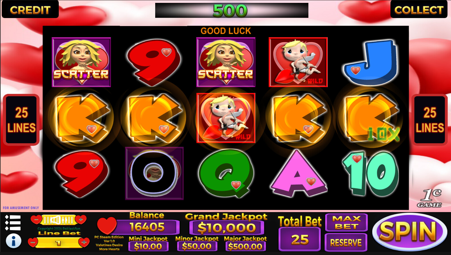 Valentines Desire - Casino Slot Simulations screenshot 4