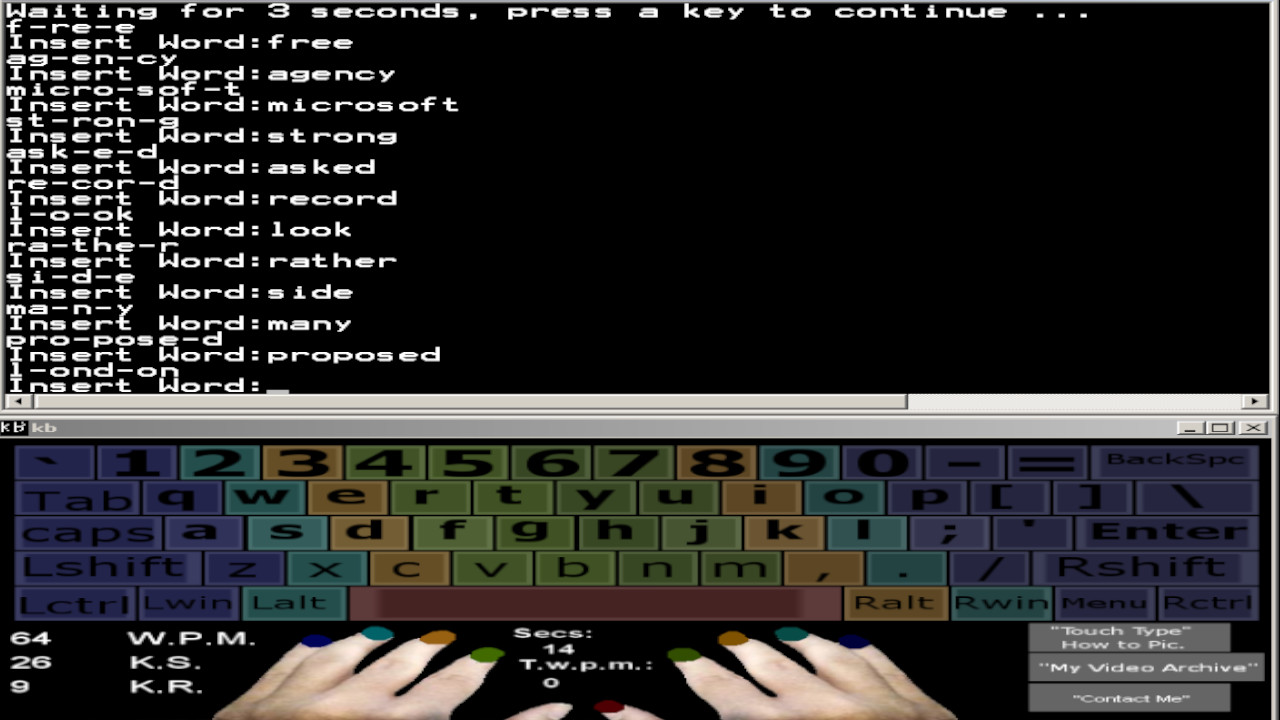Touch Typing Home Row Speed Grinder screenshot 5