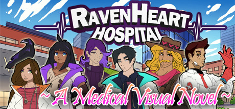 Cover art from RavenHeart Hospital: A Medical Visual Novel