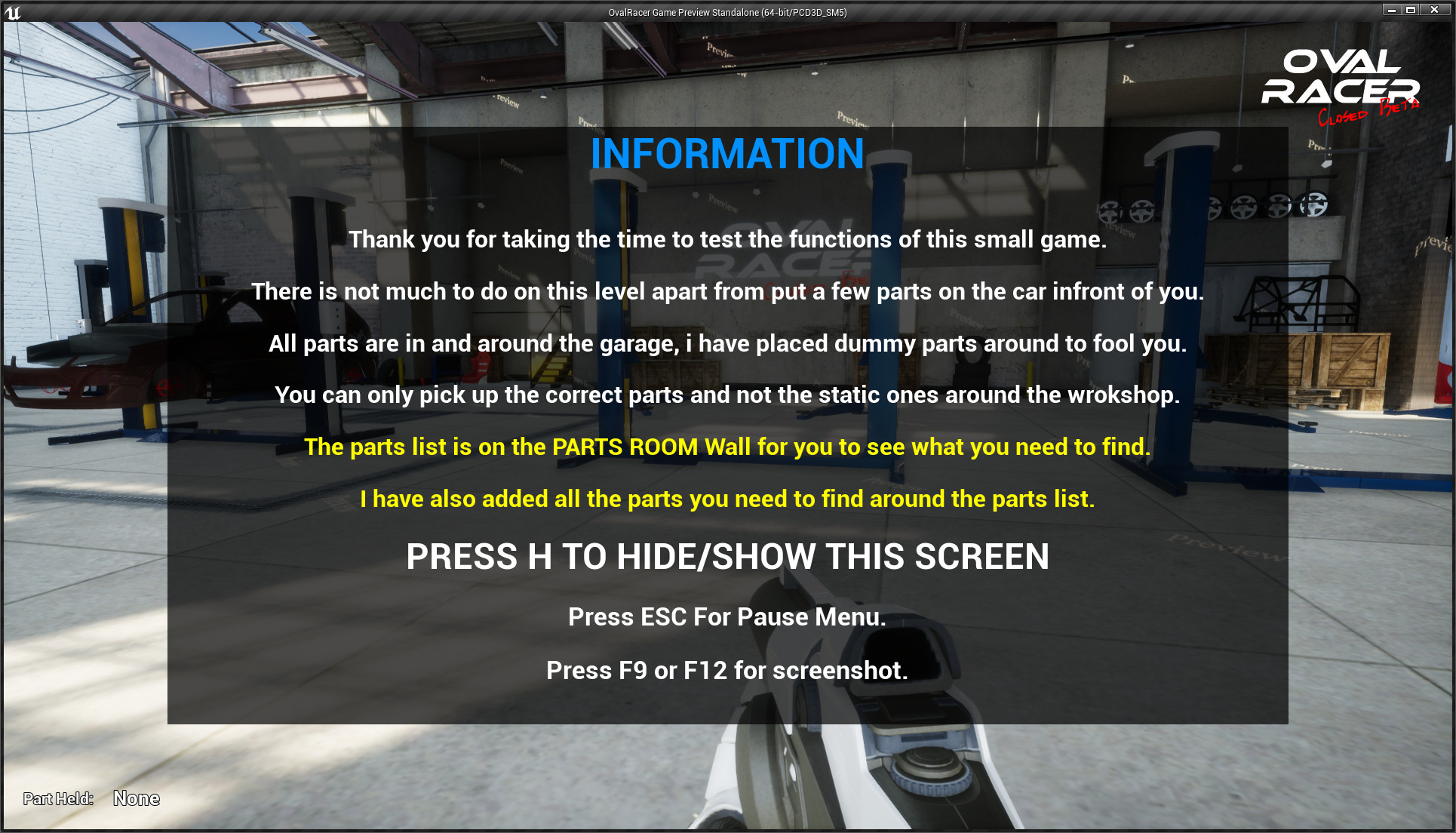Oval RaceCar Builder trailer