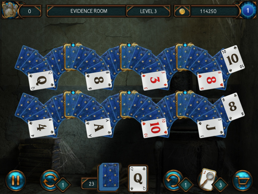 Detective Solitaire Inspector Magic and the Man Without Face screenshot 4