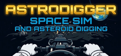 Cover art from ASTRODIGGER: SPACE SIM & ASTEROID DIGGING