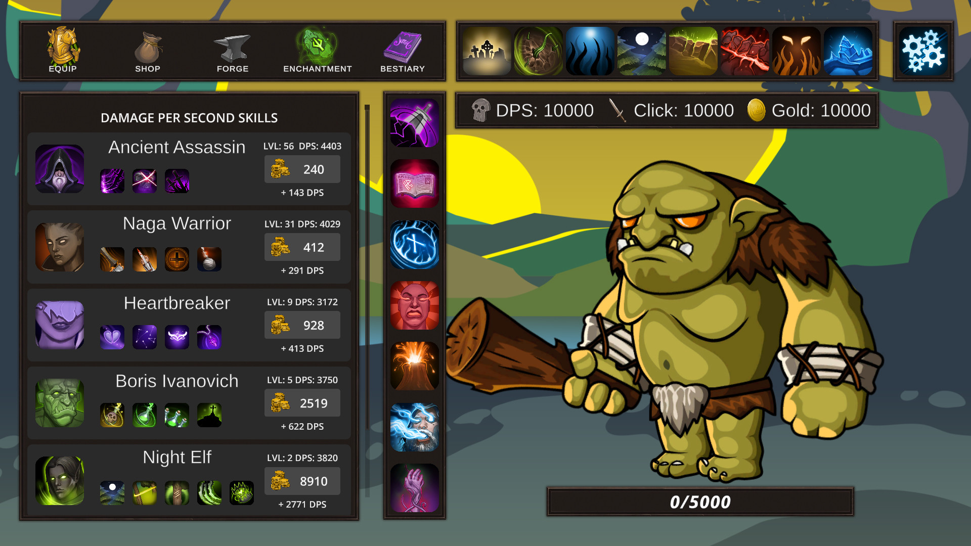 Spellario - Fantasy Clicker screenshot 1