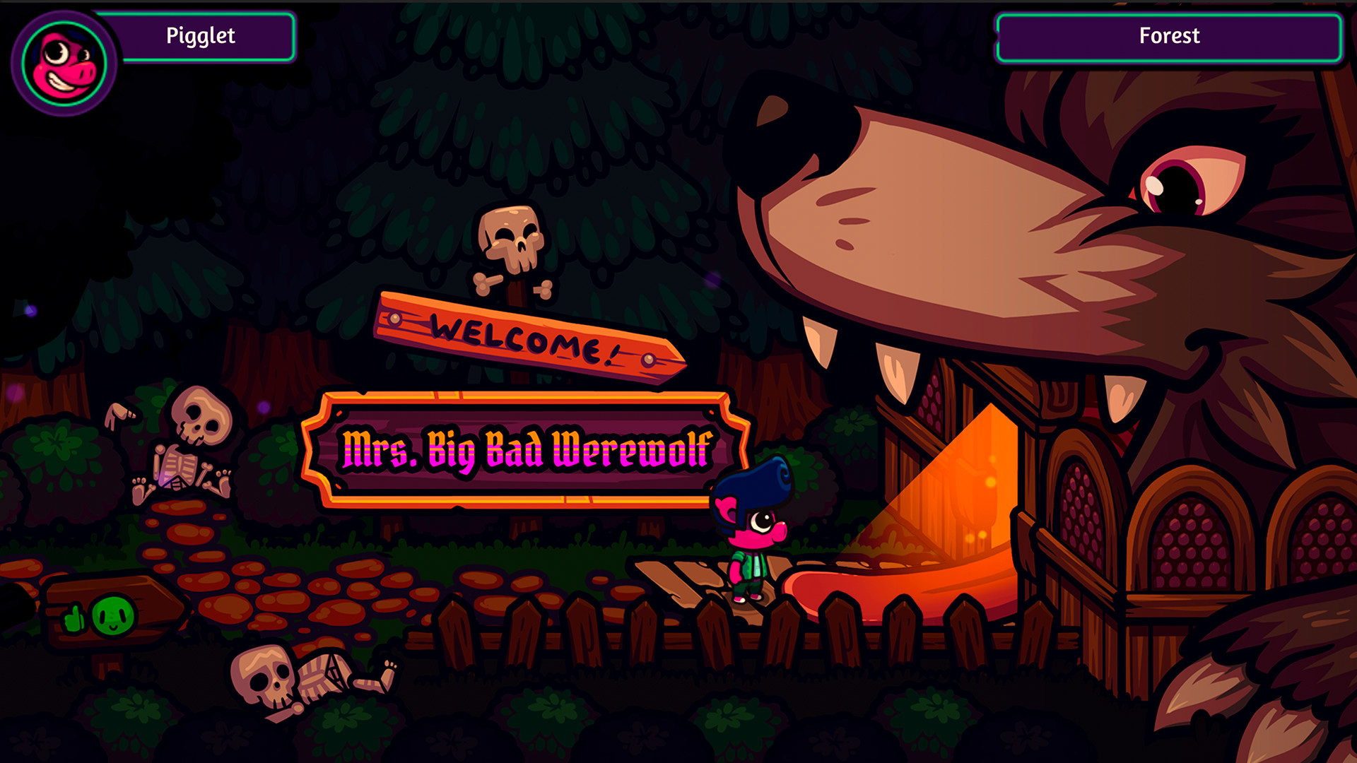 Pigglet in Mrs. Big Bad Werewolf trailer