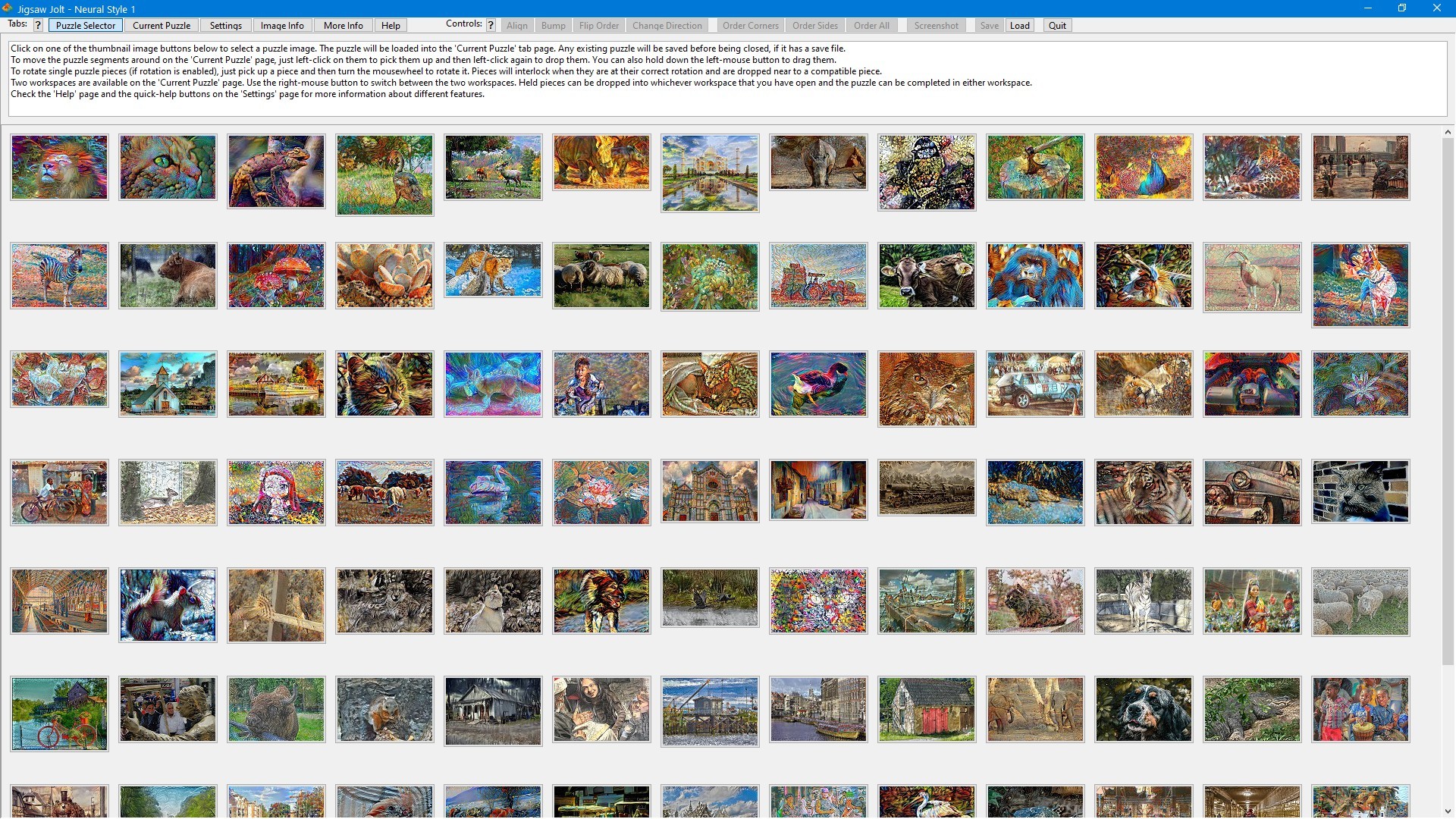 Jigsaw Jolt: Neural Style 1 screenshot 3
