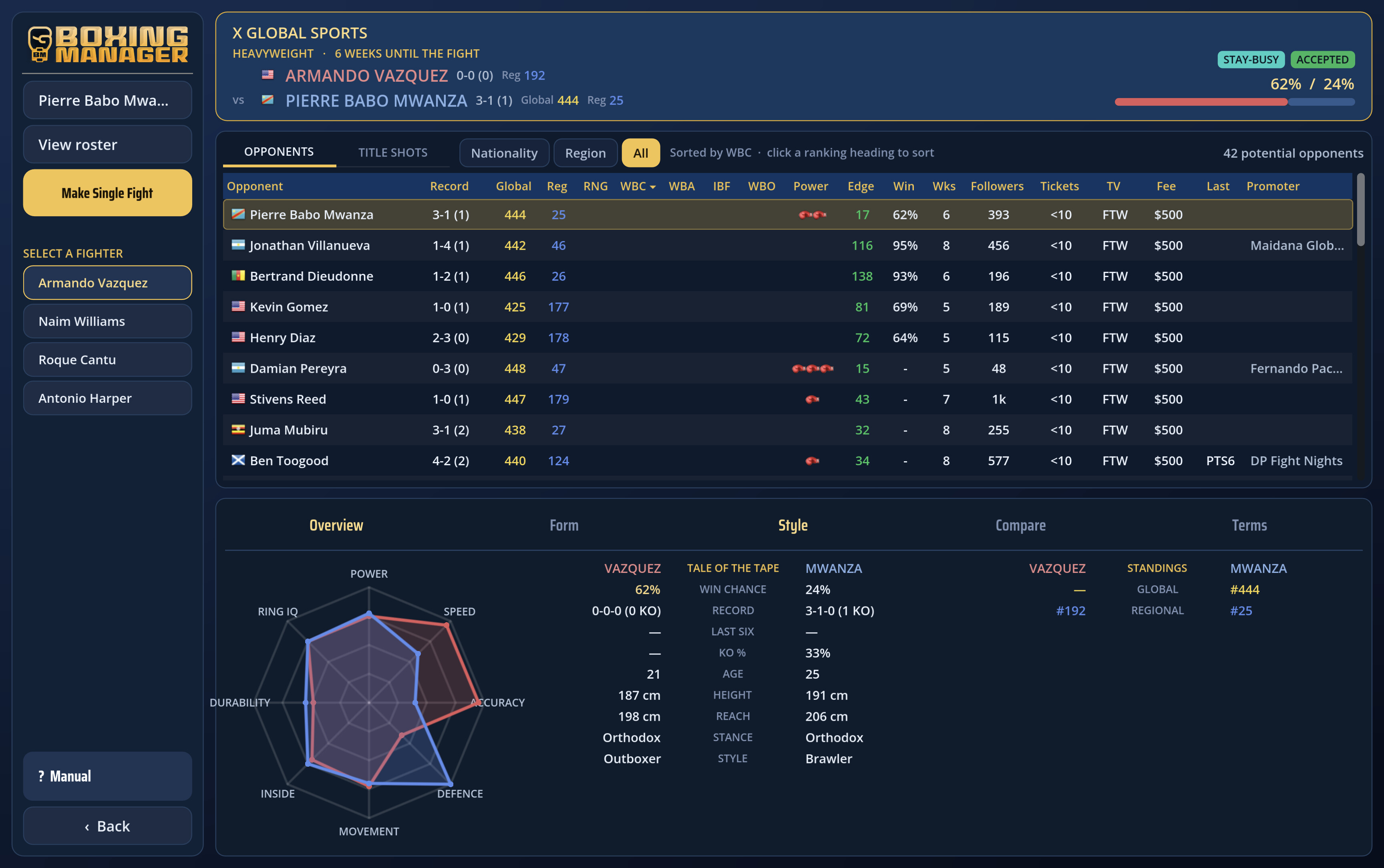 Boxing Manager screenshot 5