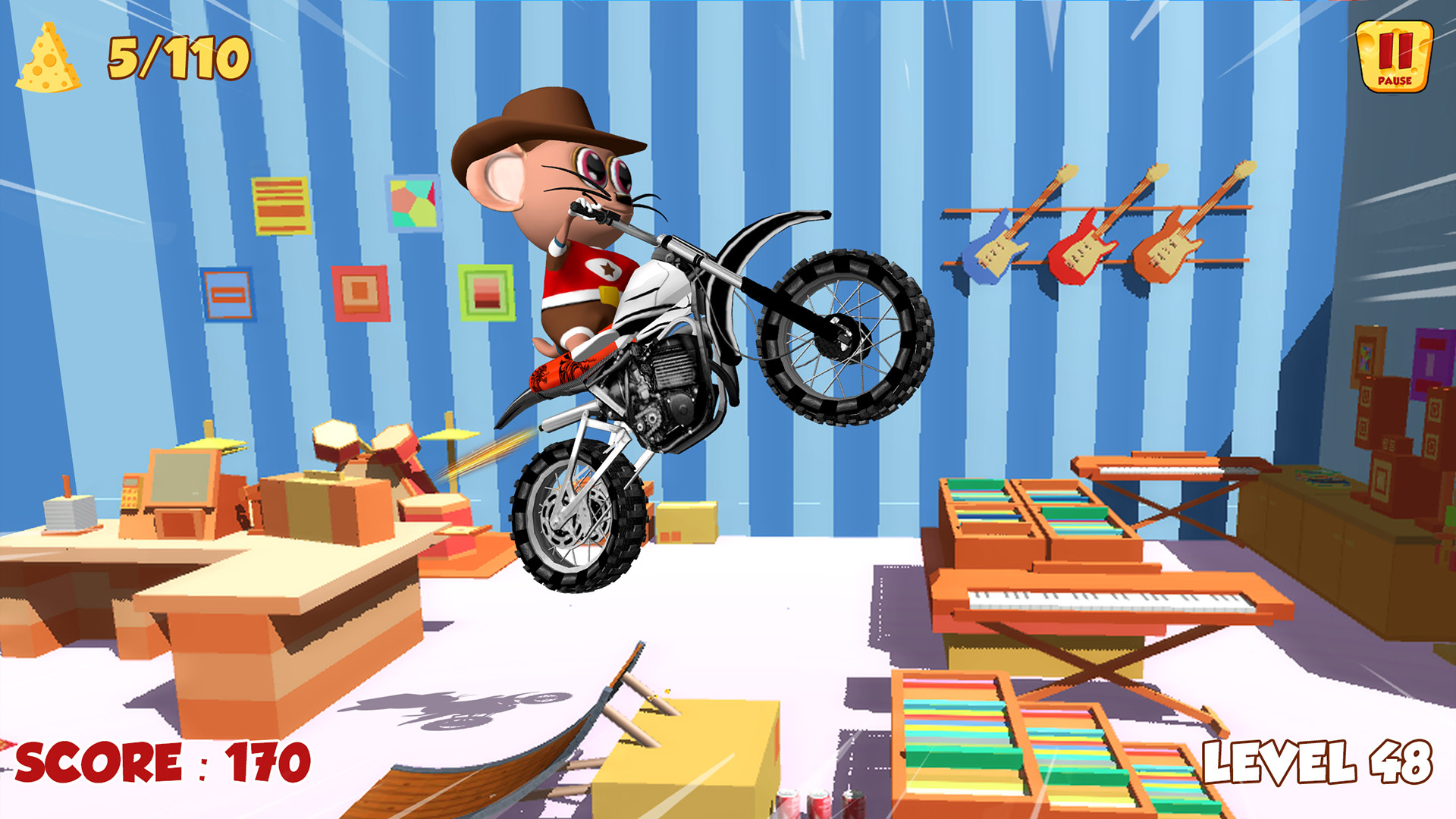 Moto Mouse Stunt Mania screenshot 1