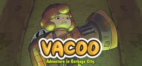 Cover art from Vacoo. The adventure in Garbage city.