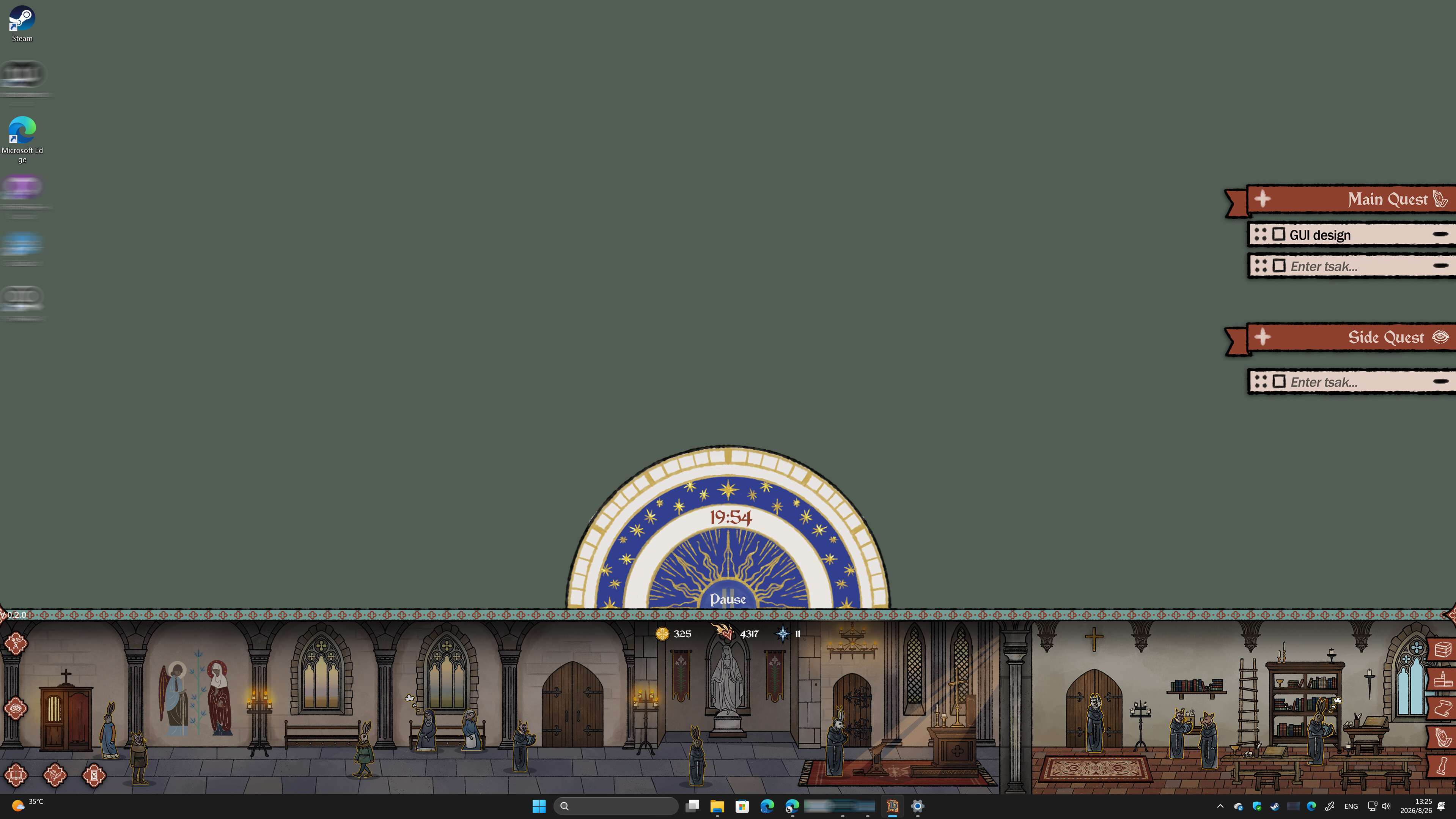Abbey Chronicle: Desktop Cloister screenshot 2