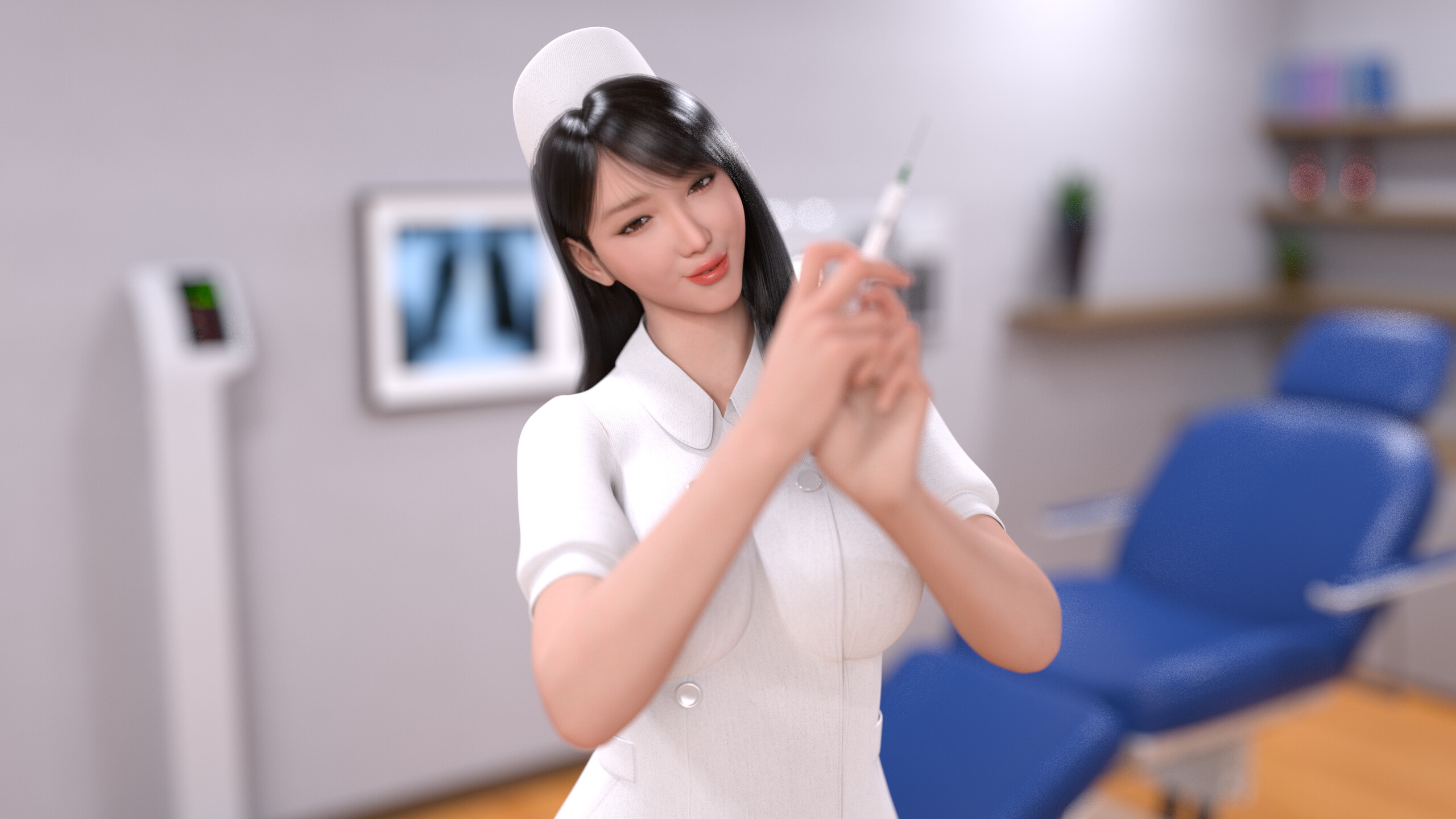 Sexy Nurse Puzzle screenshot 1