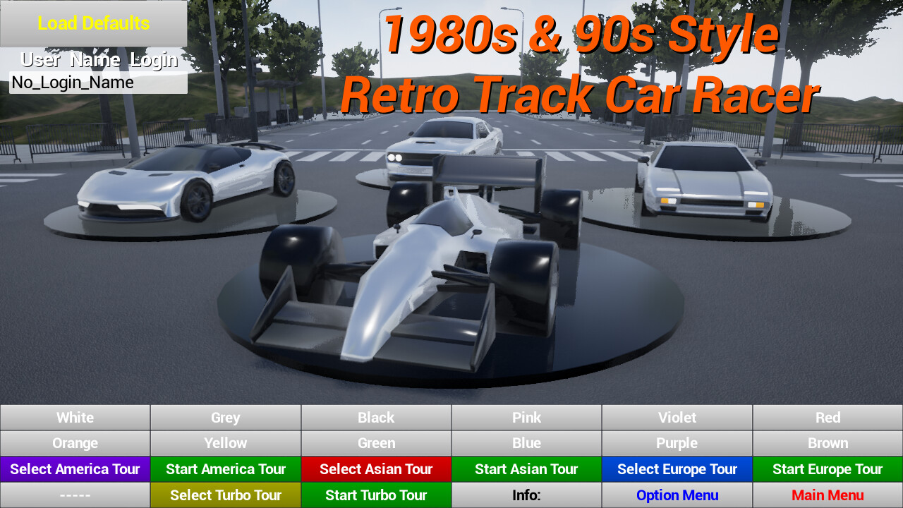 1980s & 90s Style - Retro Track Car Racer trailer