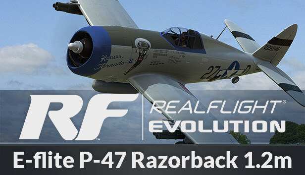 RealFlight Evolution - E-flite P-47 Razorback 1.2m