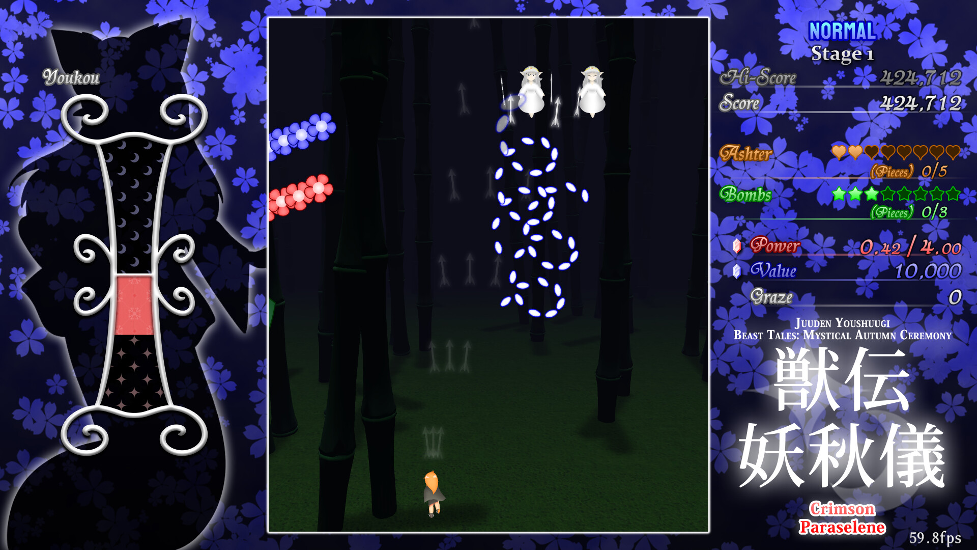 Juuden Youshuugi ~ Crimson Paraselene screenshot 2