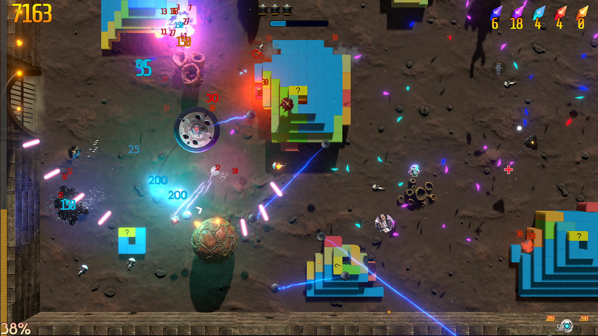 Retro Rocket Raiders screenshot 2