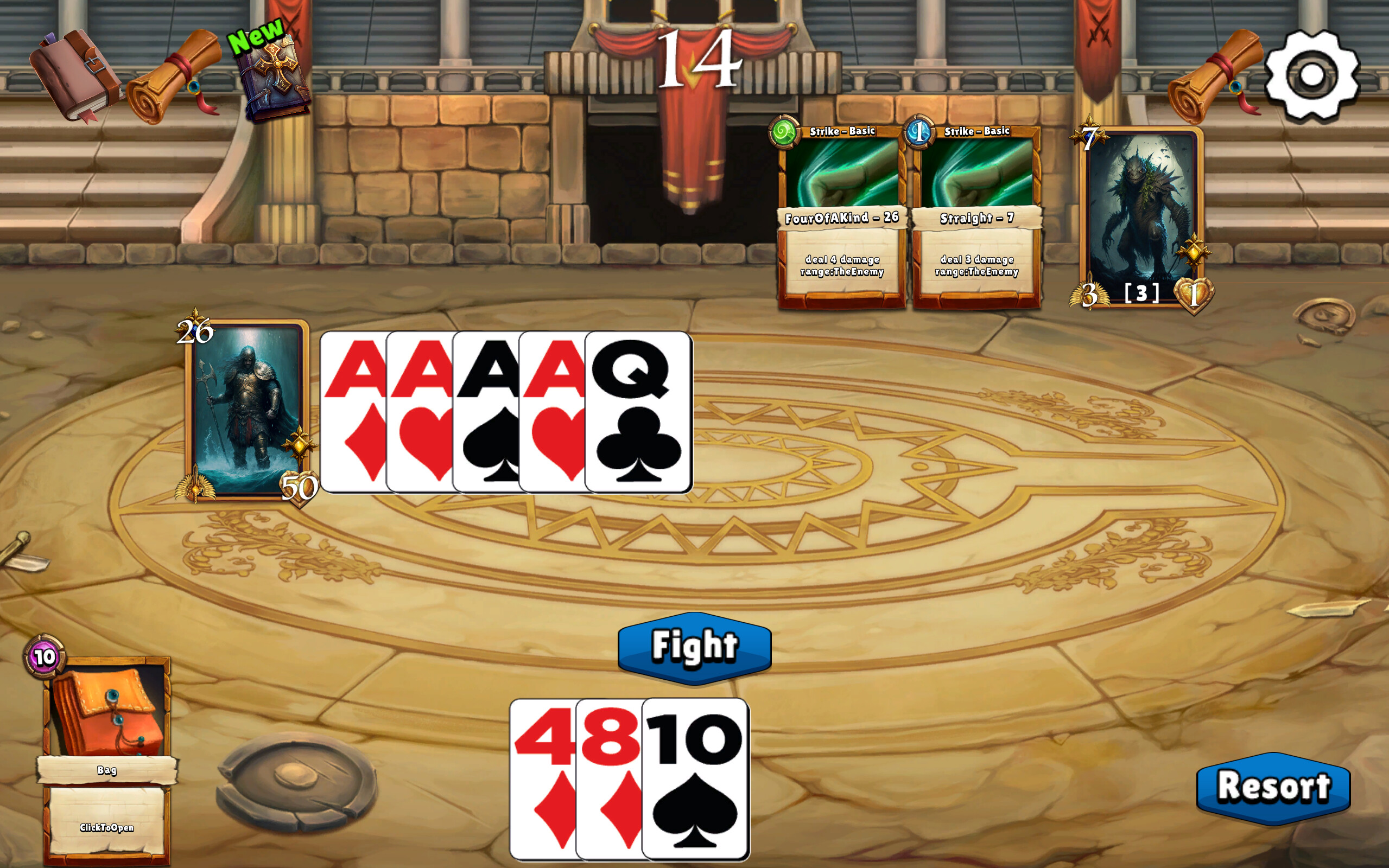 13 Playing Cards Of Demon screenshot 3