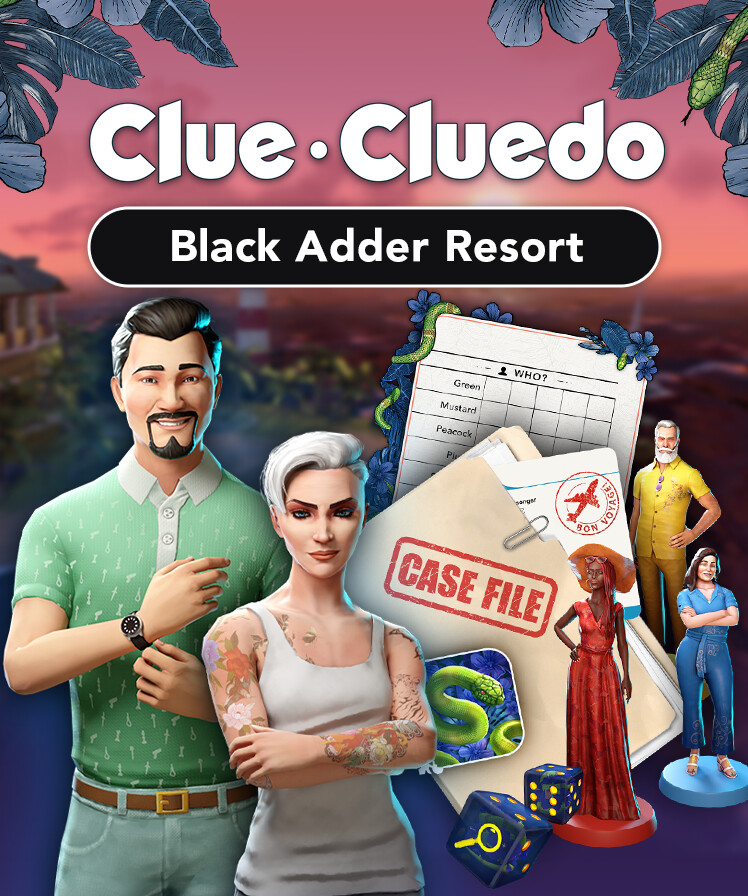 Clue/Cluedo: Black Adder Resort Crime Scene Bundle