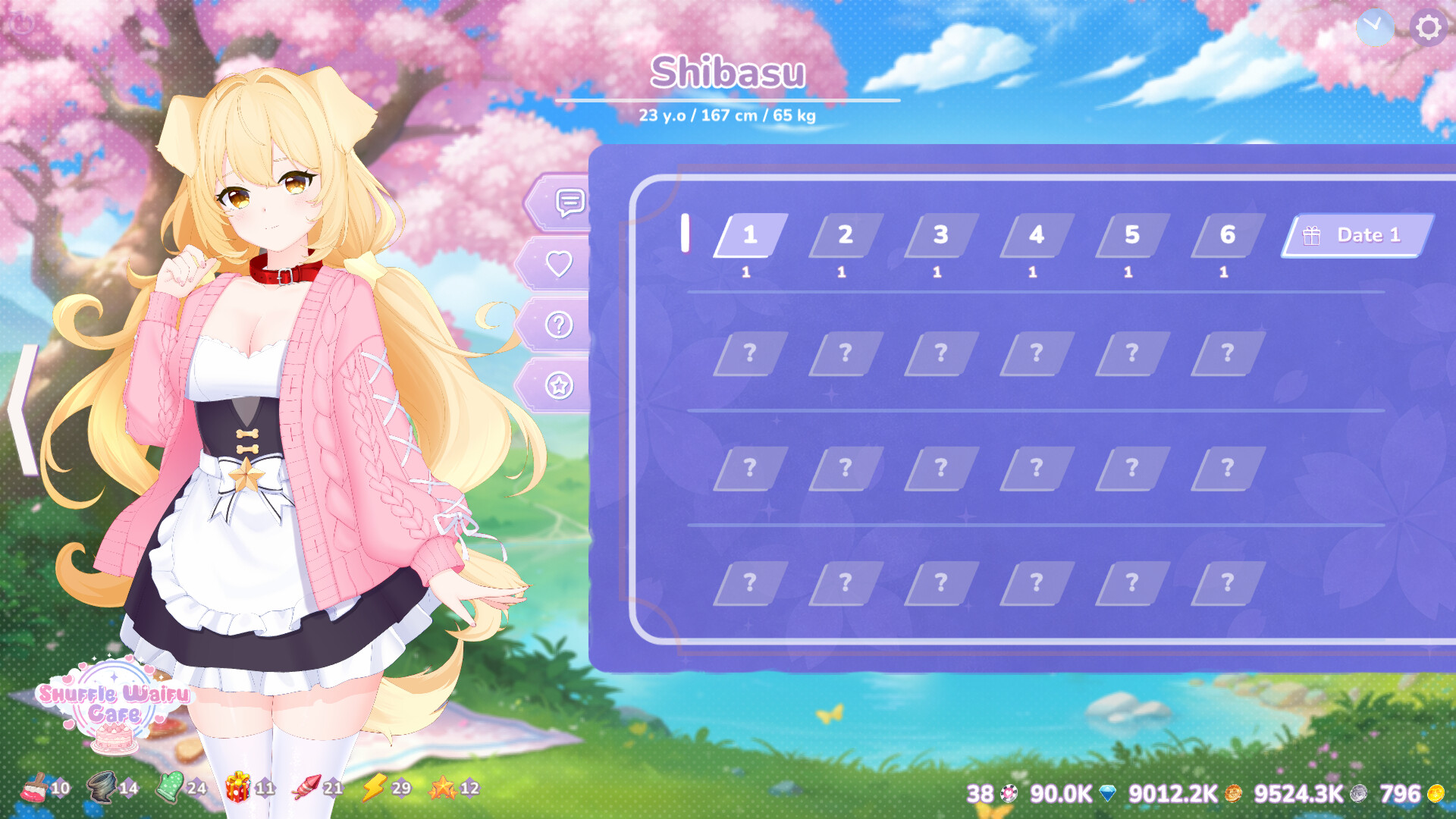 Shuffle Waifu Cafe screenshot 5