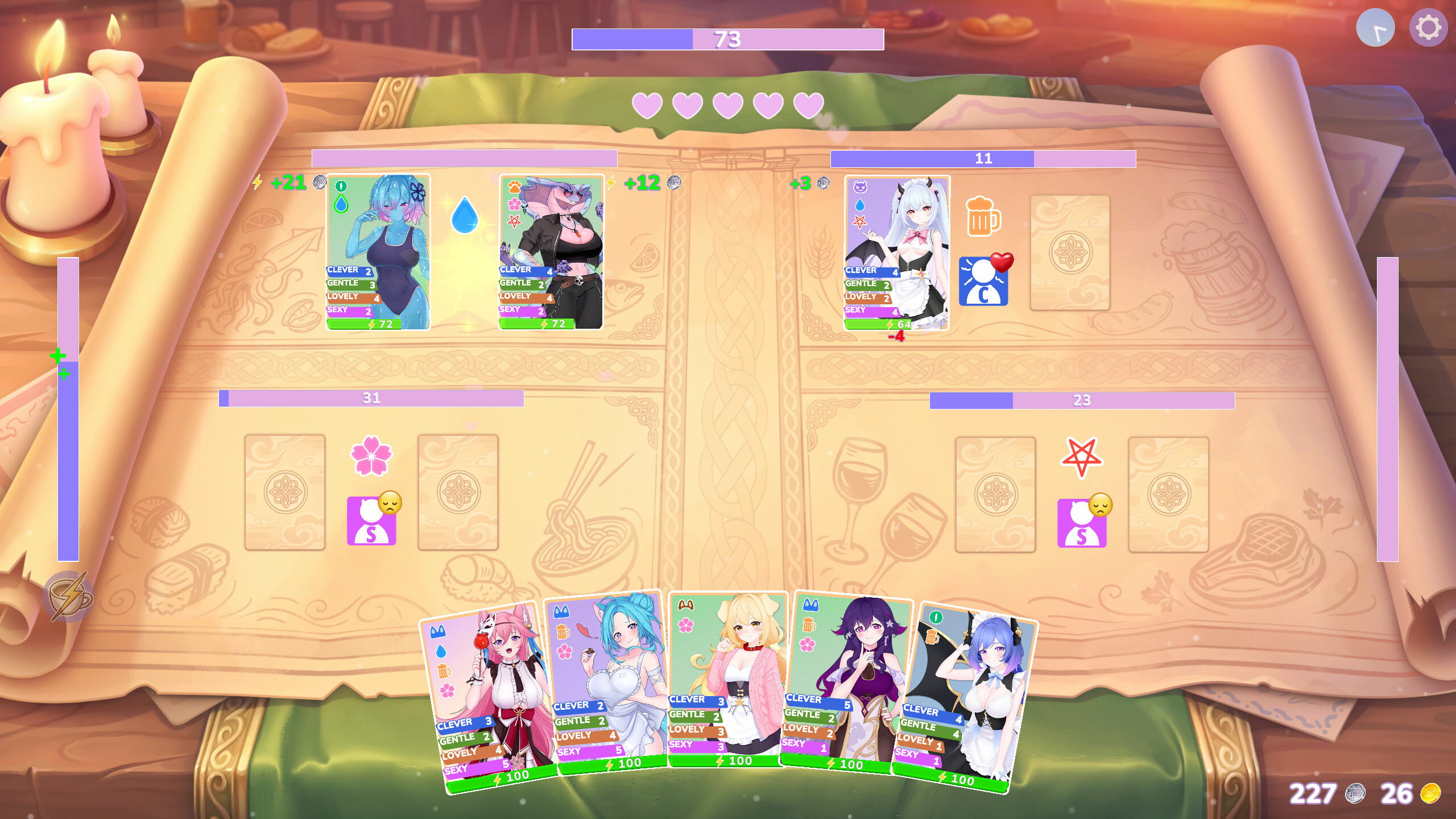 Shuffle Waifu Cafe screenshot 3