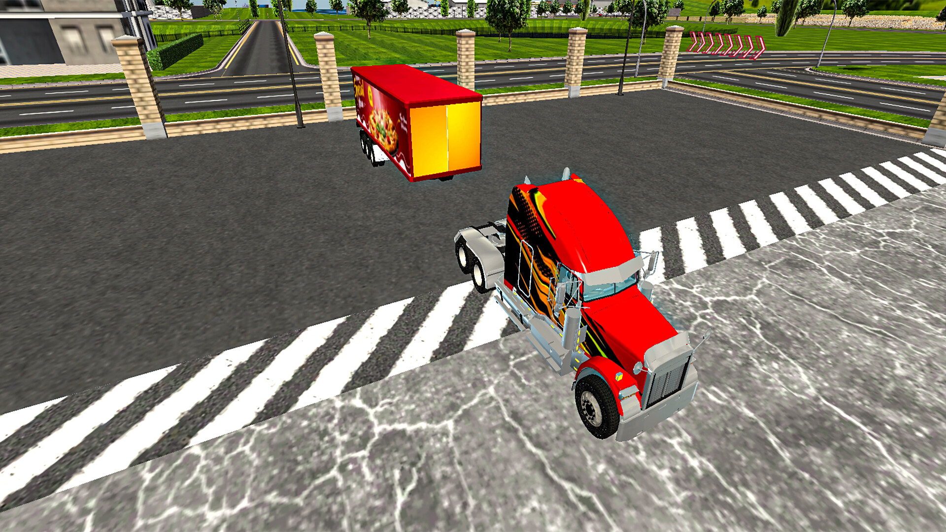 IN TRUCK DRIVING trailer