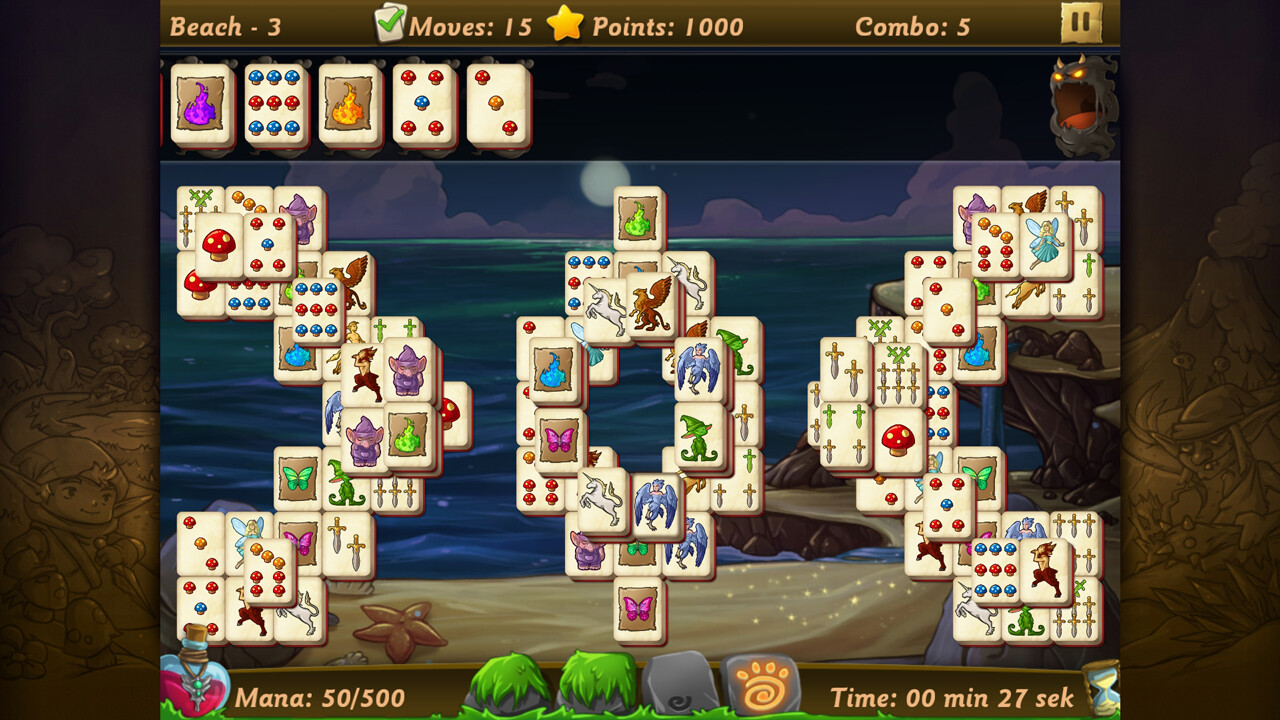 Elves vs Goblins Mahjongg World screenshot 4