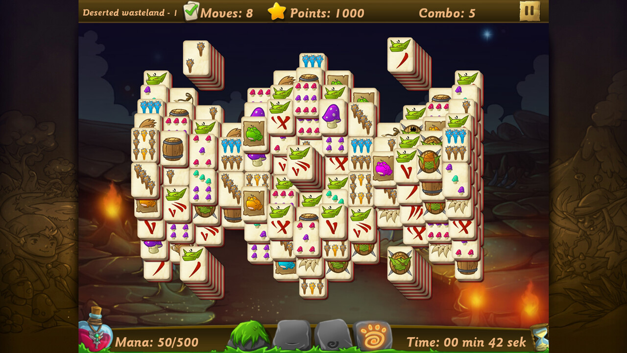 Elves vs Goblins Mahjongg World screenshot 2