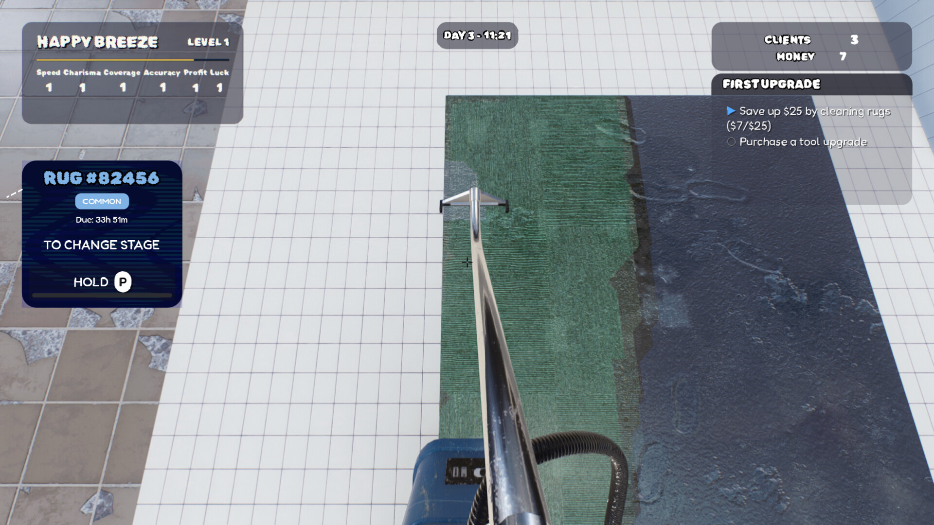 Rug Cleaning Simulator trailer
