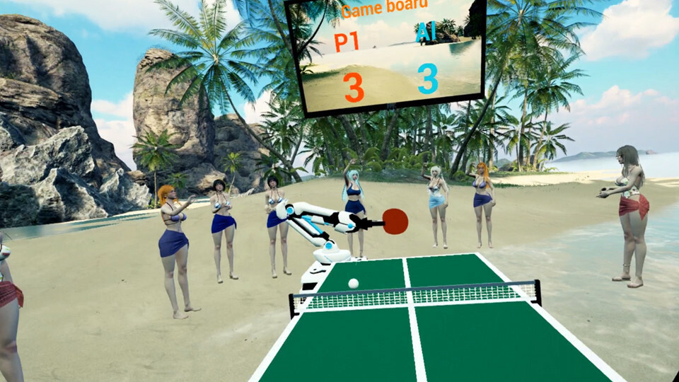 Beach Ping Pong Babes VR screenshot 3