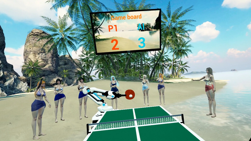 Beach Ping Pong Babes VR screenshot 2