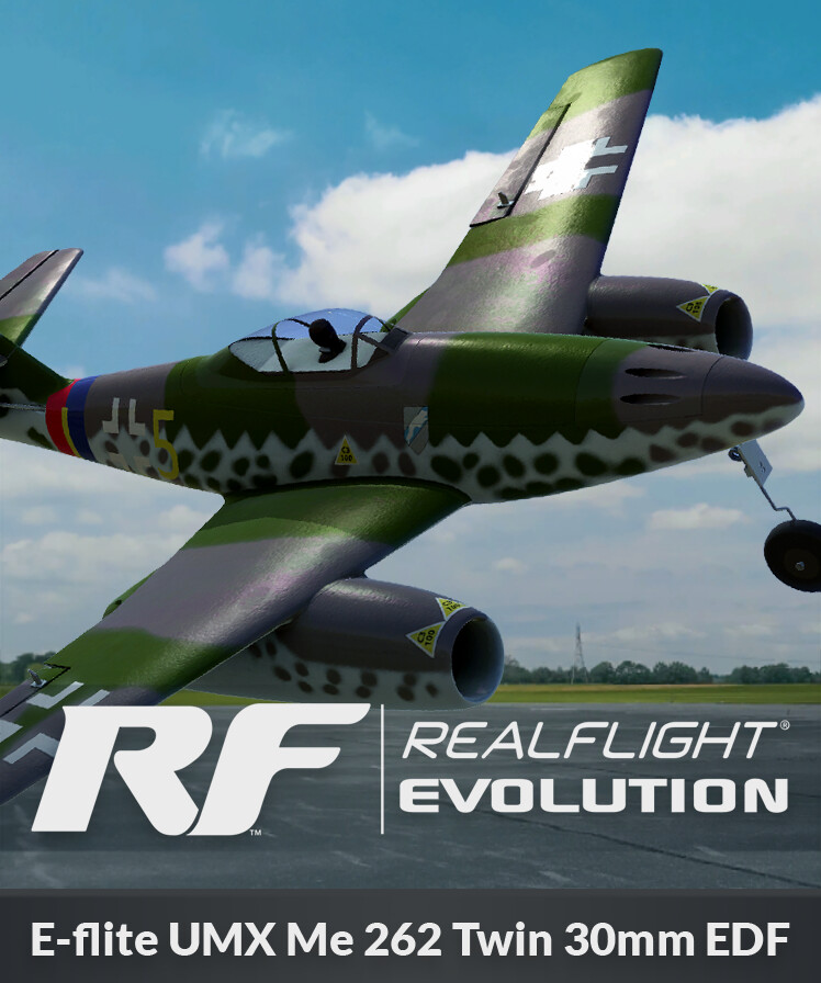 RealFlight Evolution - E-flite UMX Me 262 Twin 30mm EDF