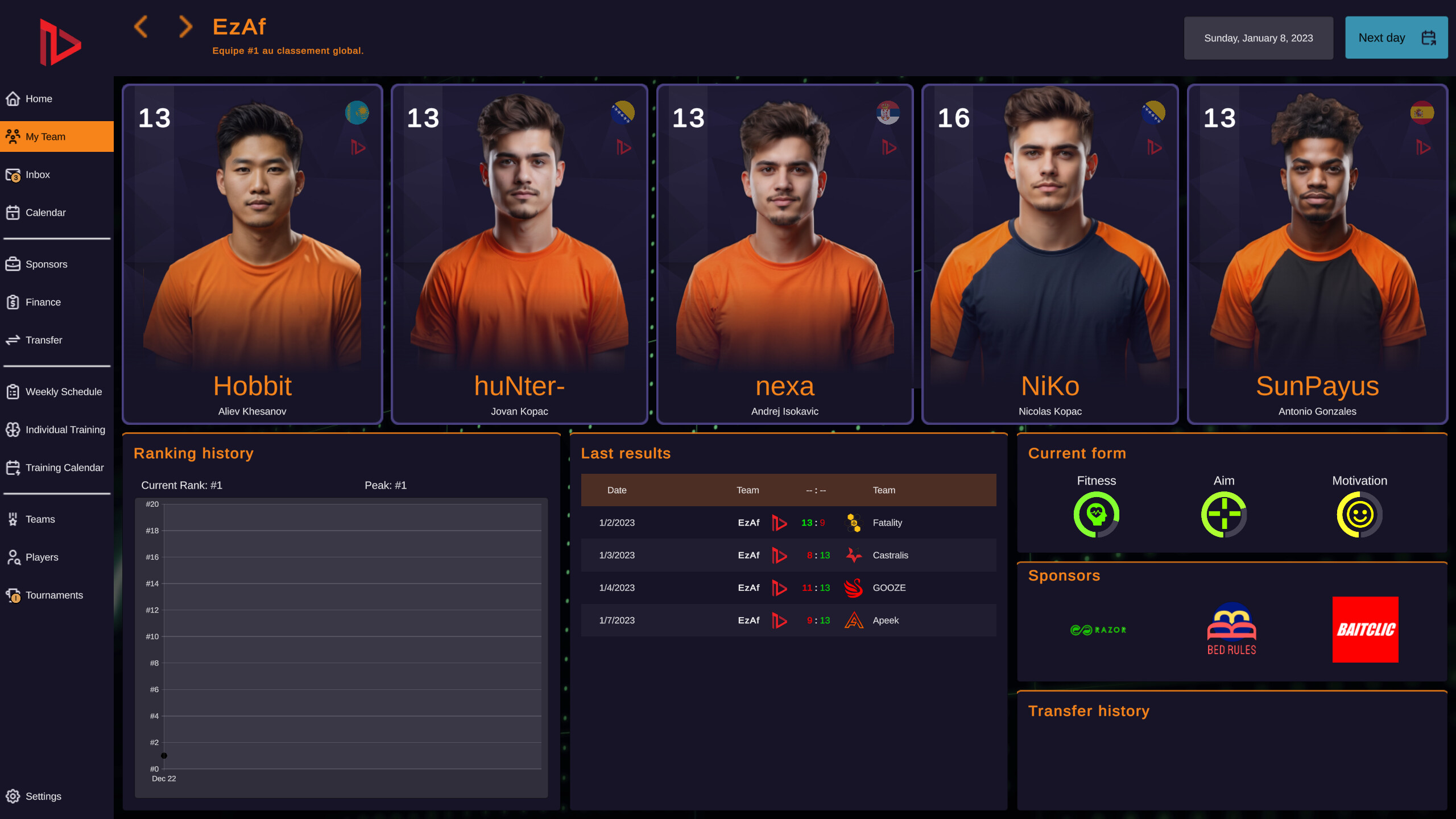 FPS Pro Team Manager screenshot 2
