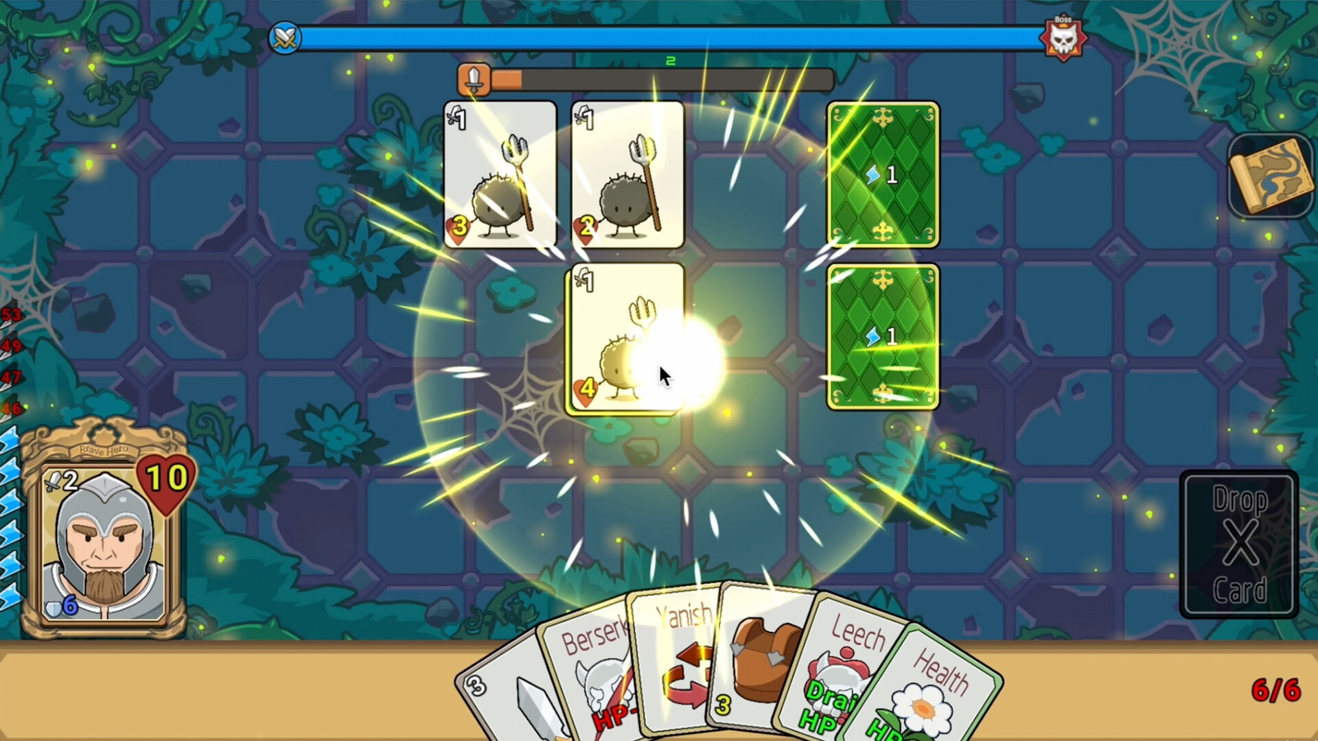 Brave Hero:Puzzle Dungeon Card screenshot 2
