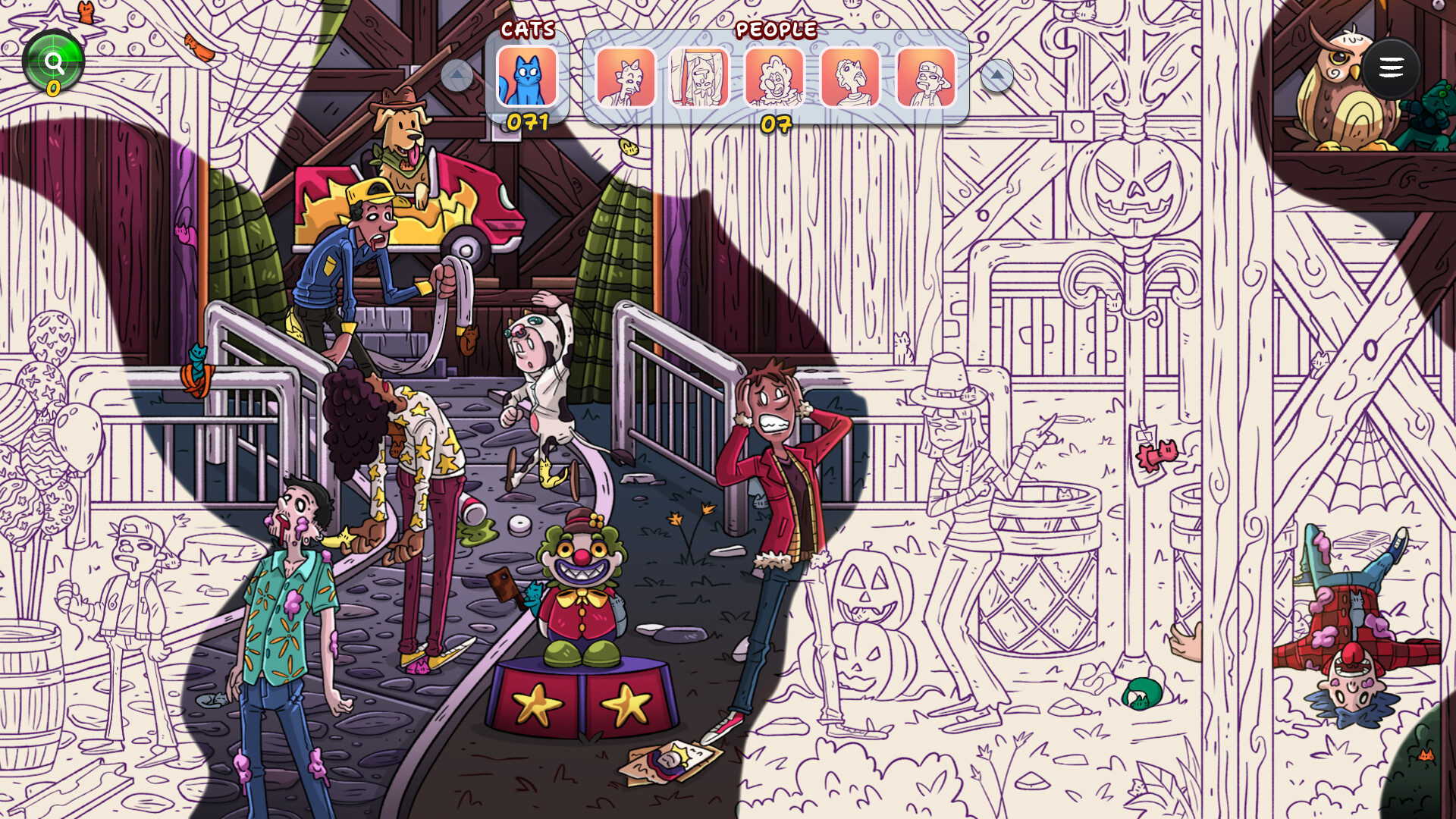 Hidden Cats in Spooky Carnival screenshot 4
