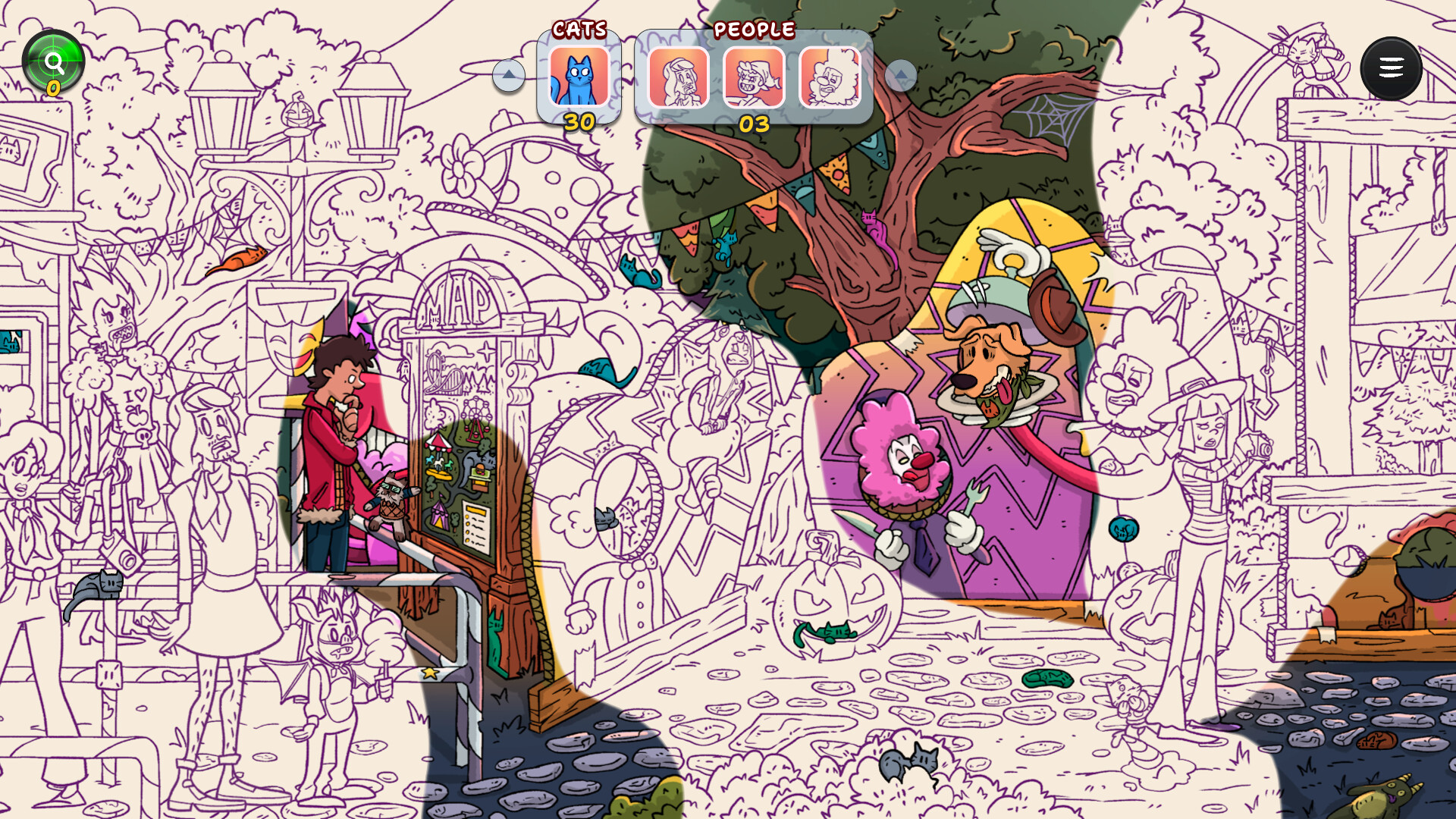 Hidden Cats in Spooky Carnival screenshot 5