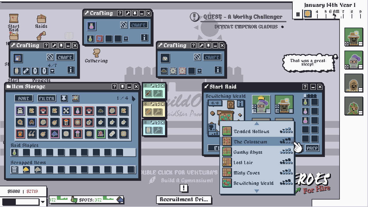 Heroes For Hire - Guild Micromanagement Simulator screenshot 3