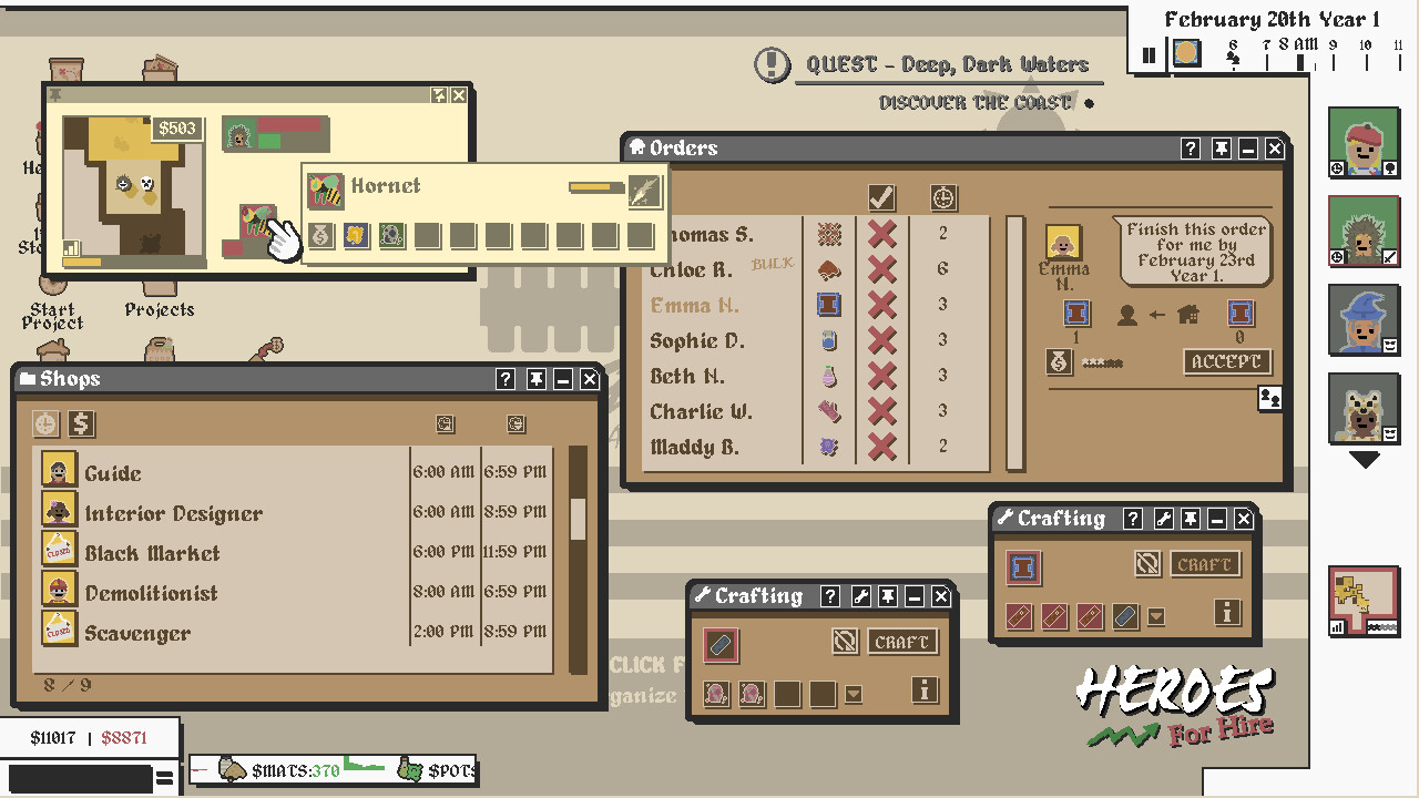 Heroes For Hire - Guild Micromanagement Simulator screenshot 5