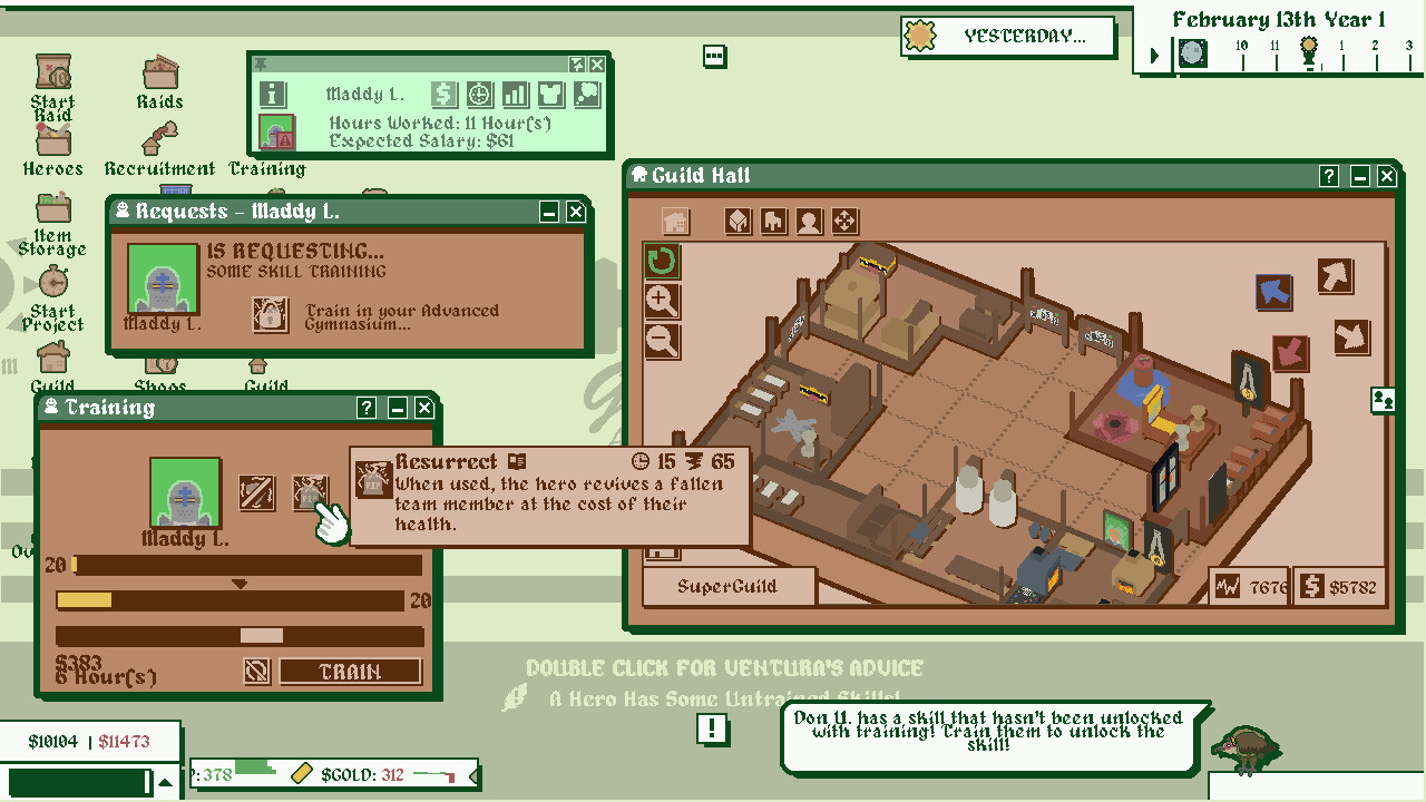Heroes For Hire - Guild Micromanagement Simulator screenshot 2