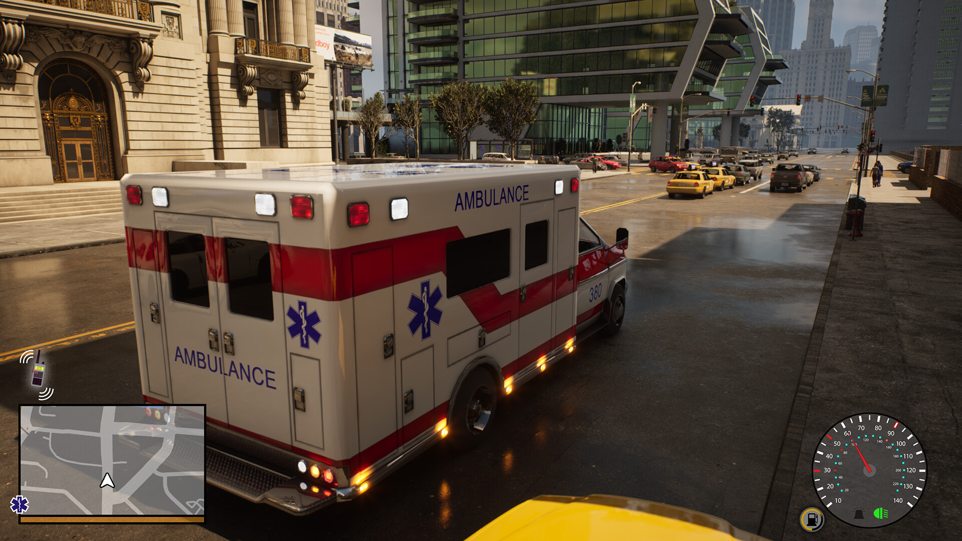 Ambulance Simulator 911 Emergency trailer