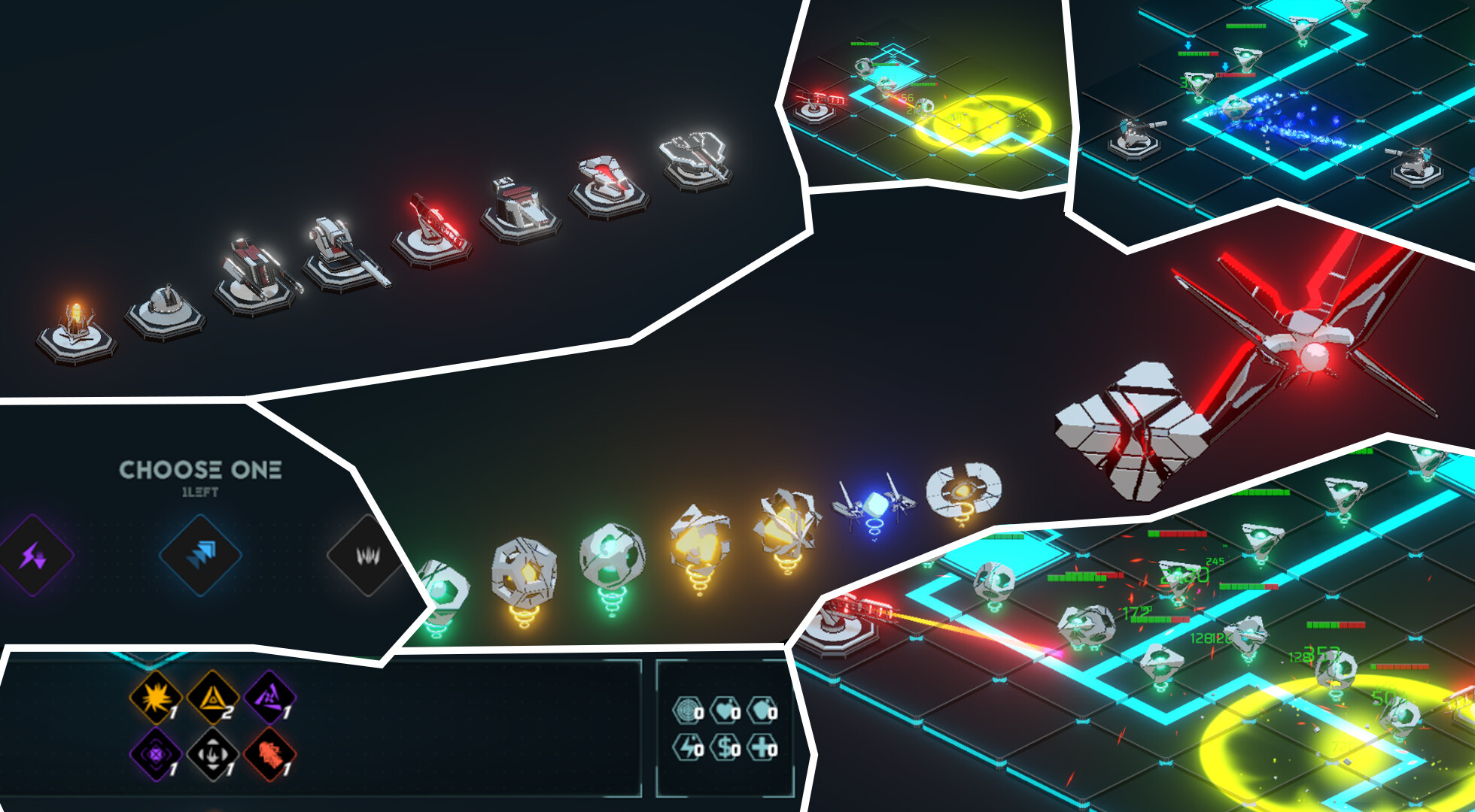 Neon Grid Defenders trailer