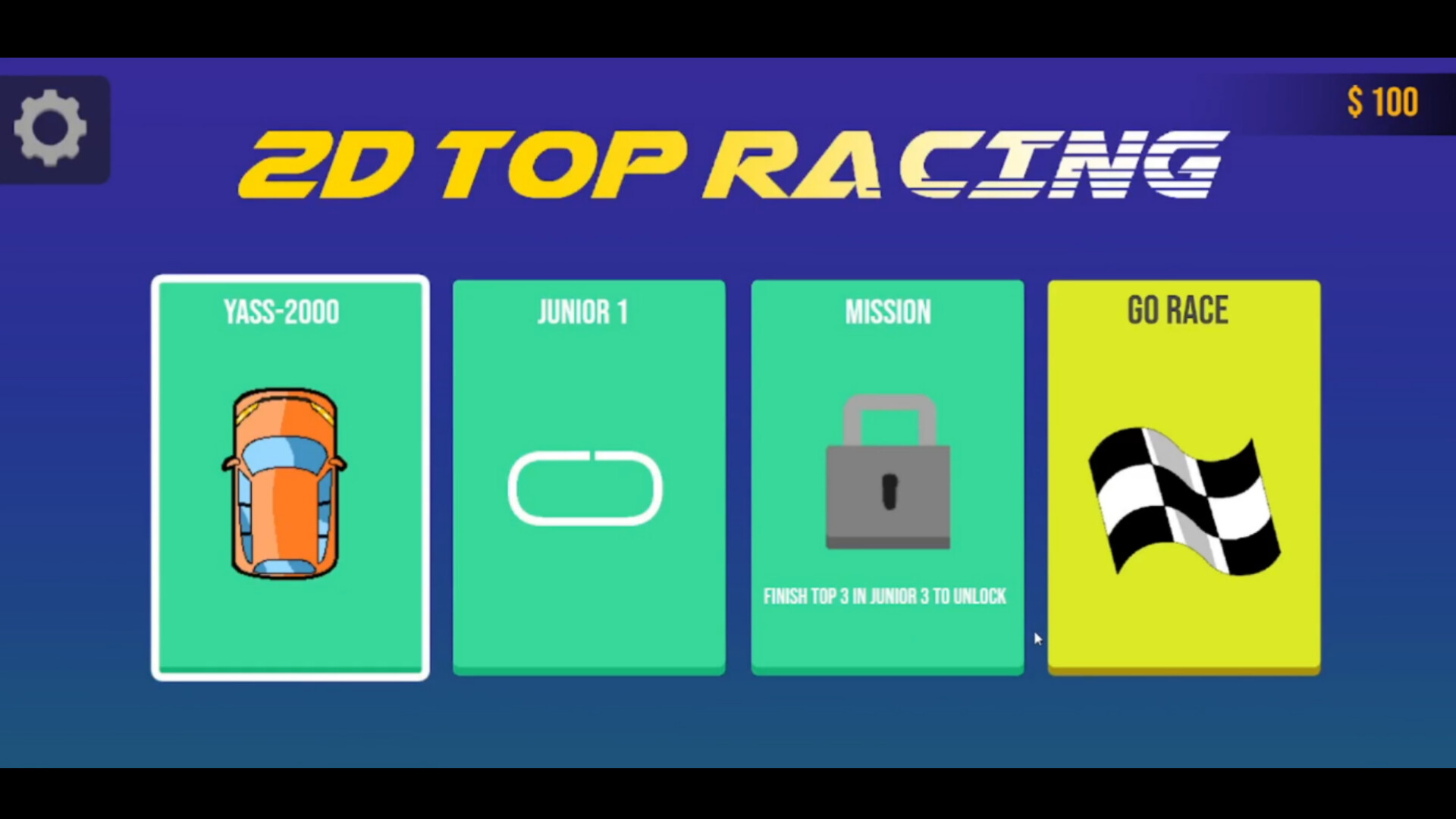 2D Top Racing trailer