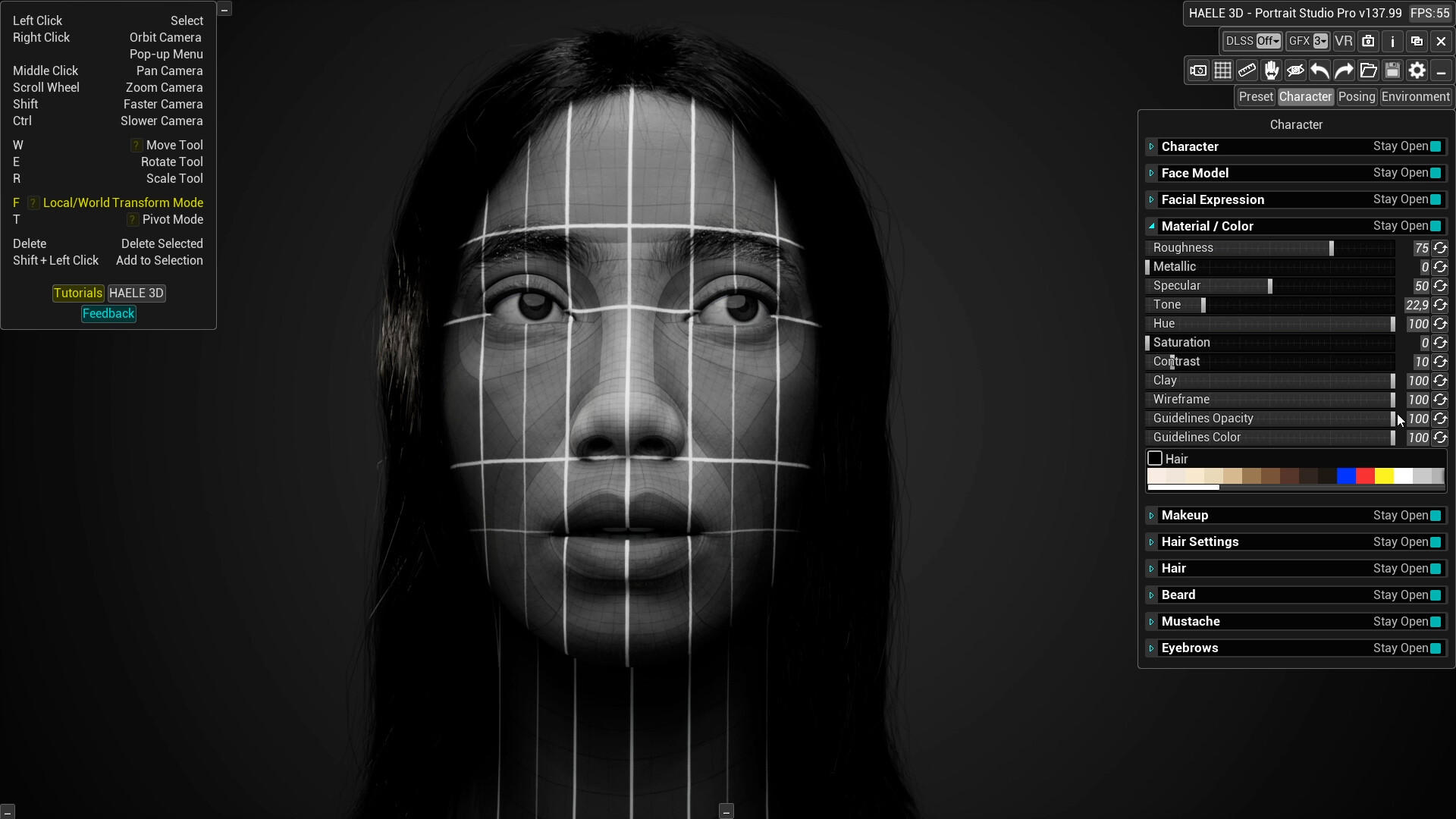 HAELE 3D - Portrait Studio Pro - Drawing References screenshot 2