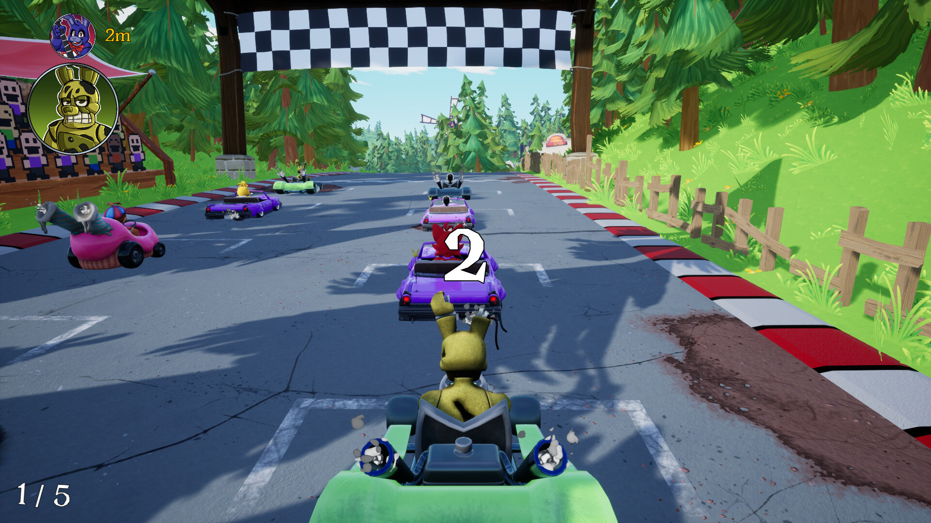 Five Laps at Freddy's trailer