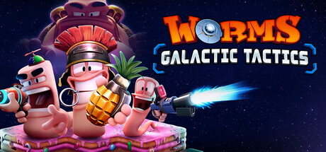 Cover art from Worms: Galactic Tactics