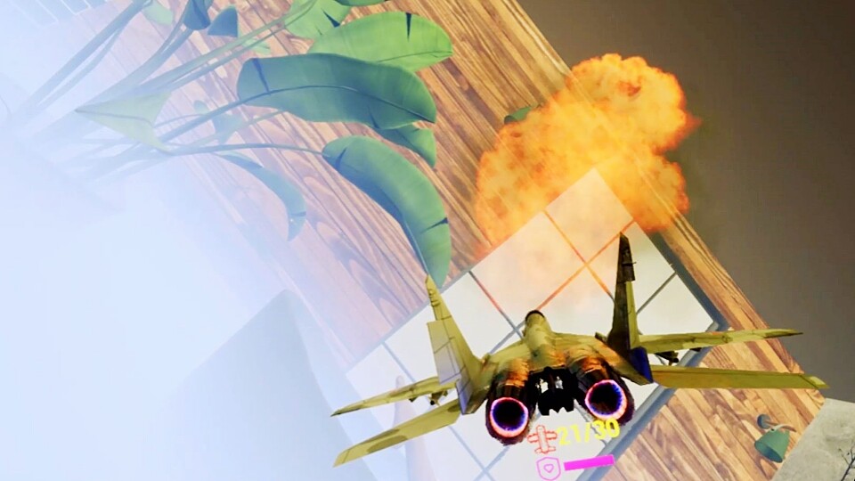 Re shrinking conflict: VR indoor air battle screenshot 2