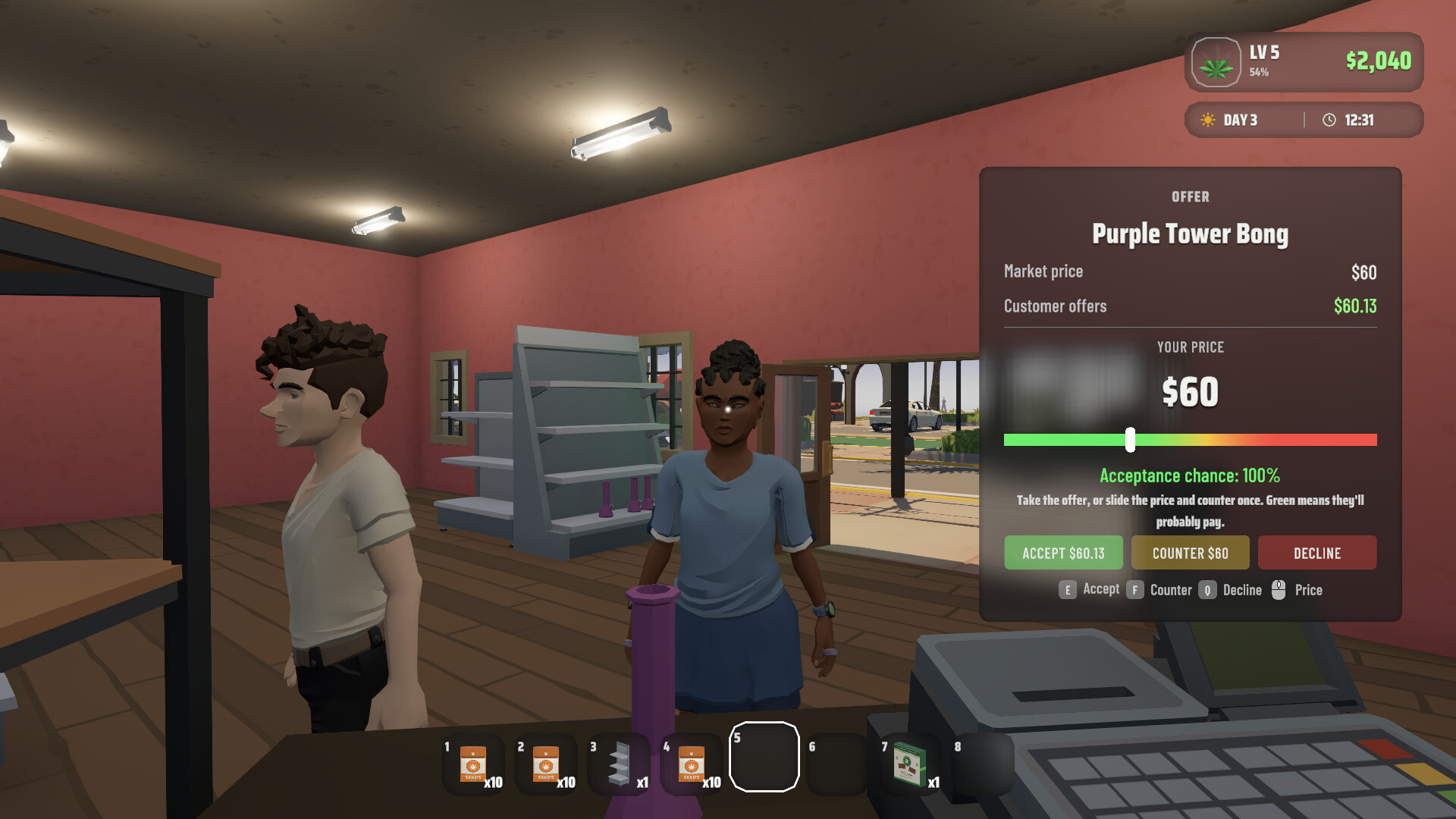 Weed Store Simulator screenshot 2