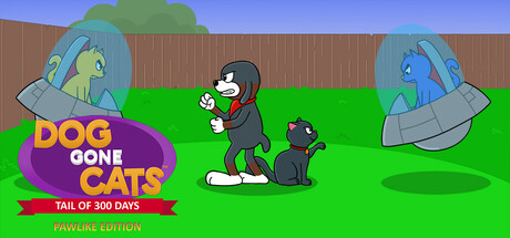 Cover art from Dog Gone Cats: Tail of 300 Days (Pawlike Edition)