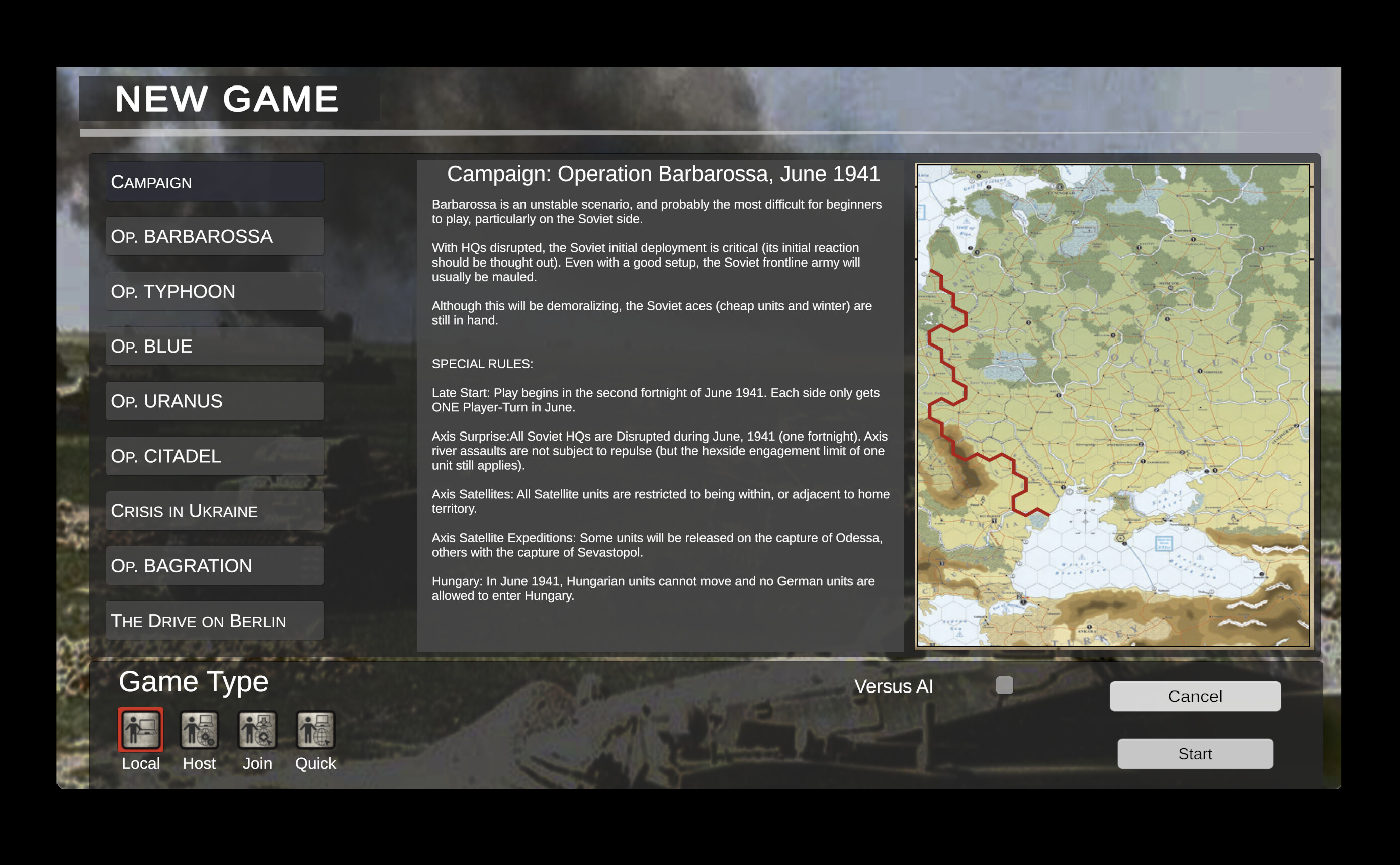 Columbia Games' EastFront trailer