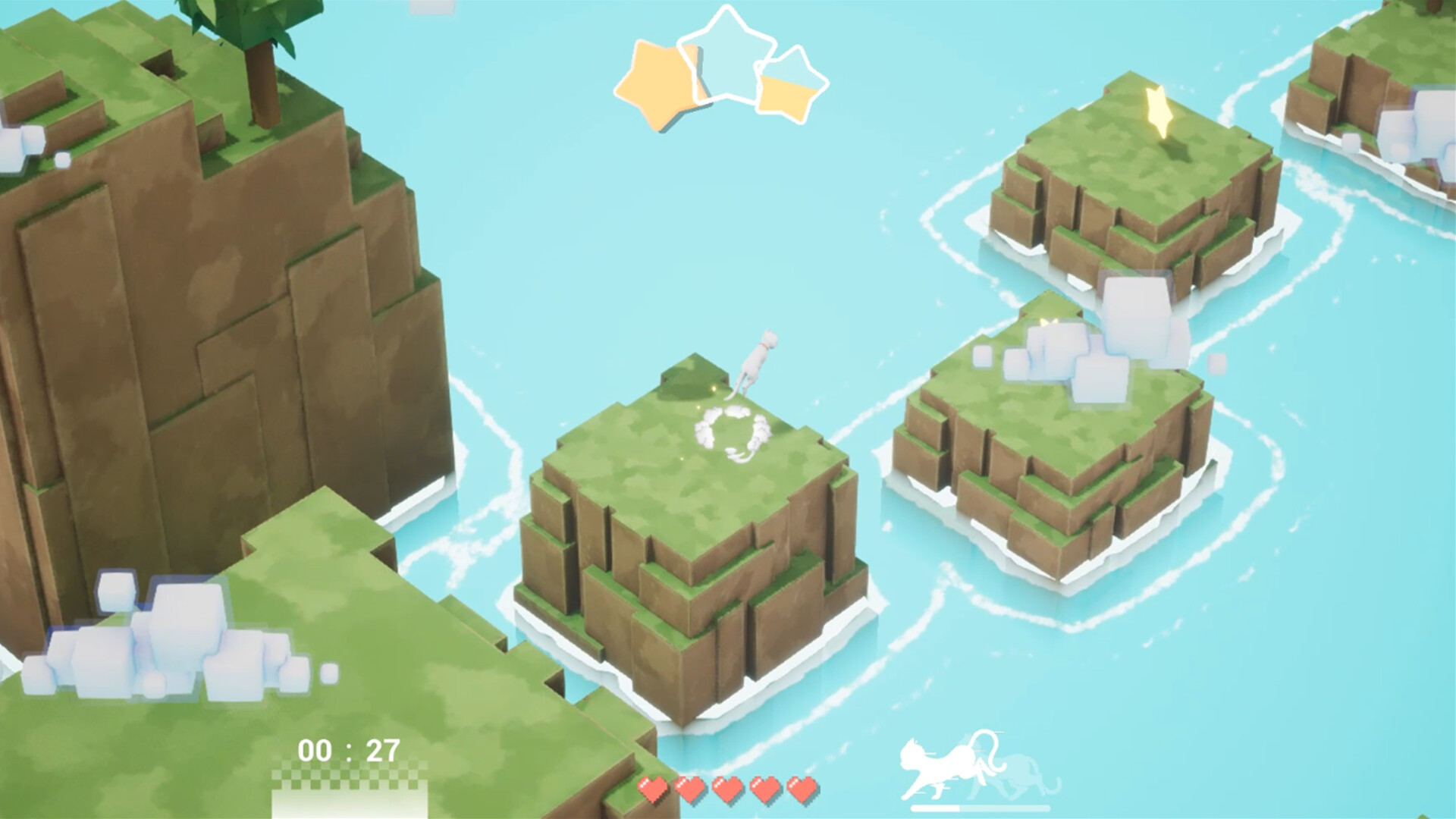 Jumping kitten trailer